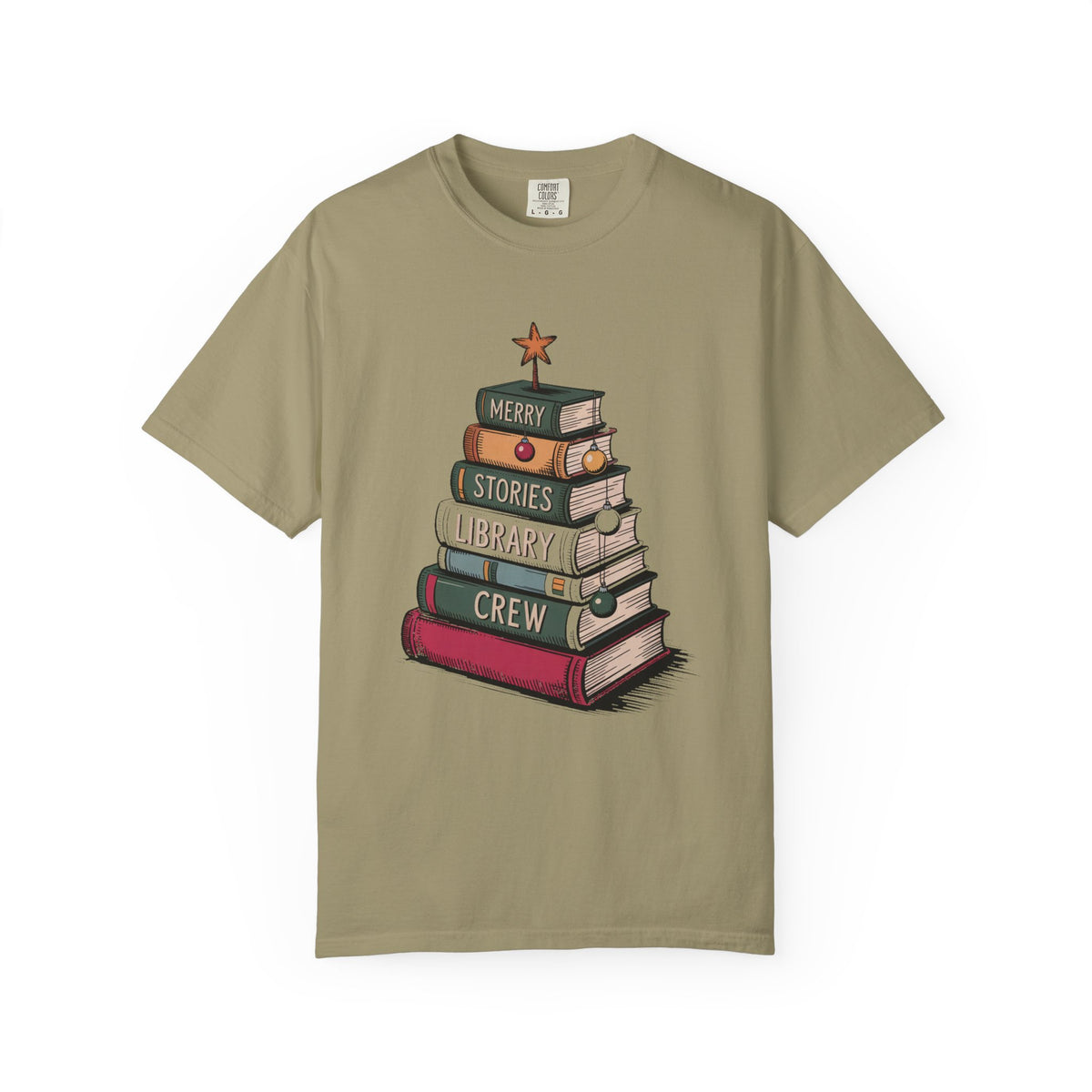 Librarian Christmas Shirt, Merry Stories Library Crew Tee, Christmas Gift For Librarian, Library Staff Christmas Crew Shirt, Book Lover Hol…