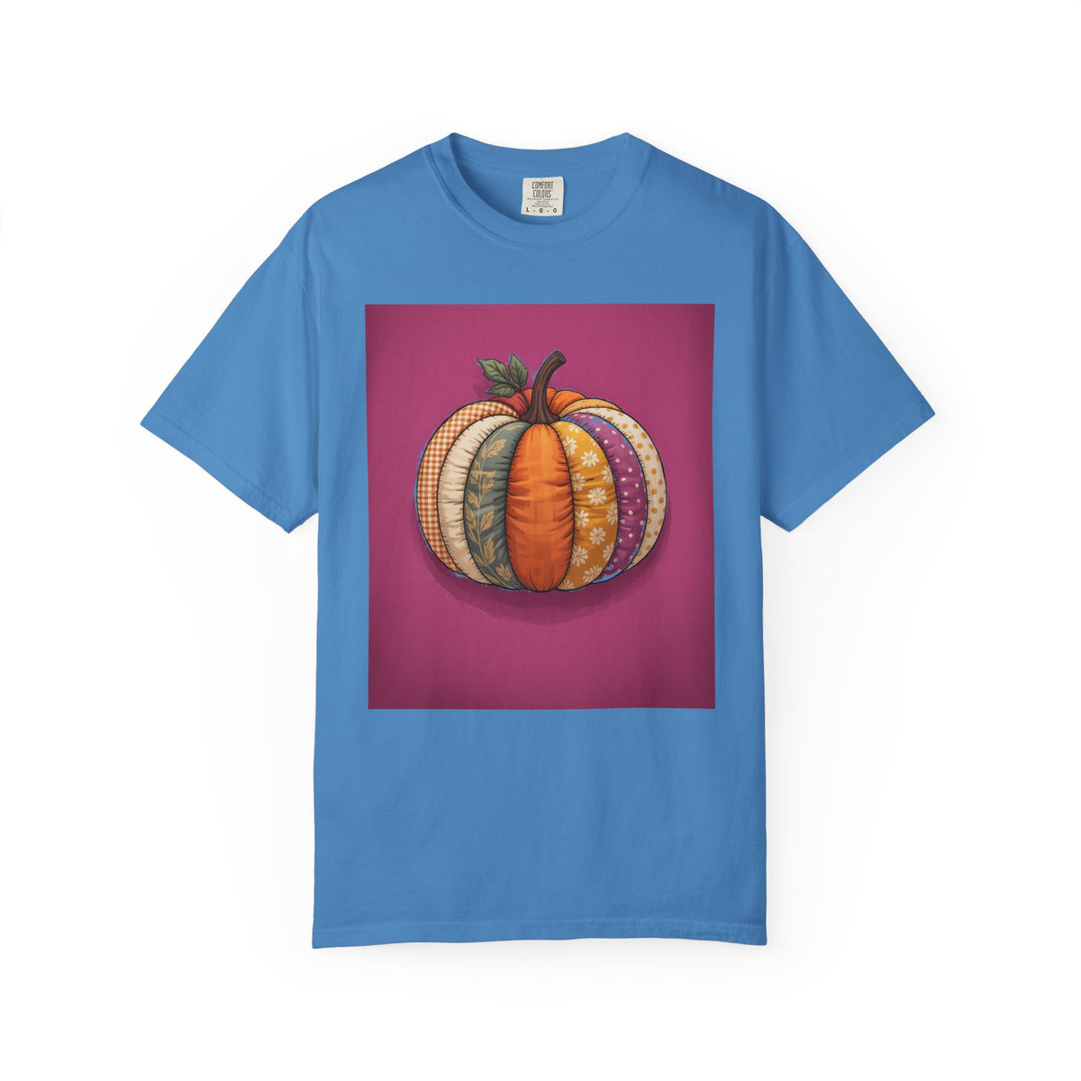 Patchwork Pumpkin Halloween Shirt, Cute Fall Pumpkin T-Shirt, Autumn Quilted Pumpkin Tee, Halloween Gift for Women