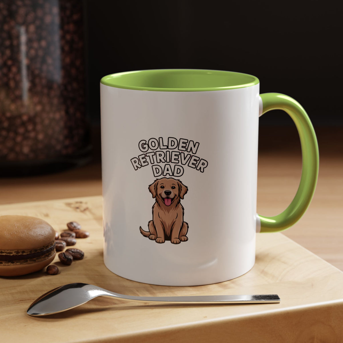 Golden Retriever Dad Mug, Funny Dog Dad Coffee Cup, Golden Retriever Owner Gift, Cute Dog Lover Mug, Retriever Dad Gift Mug