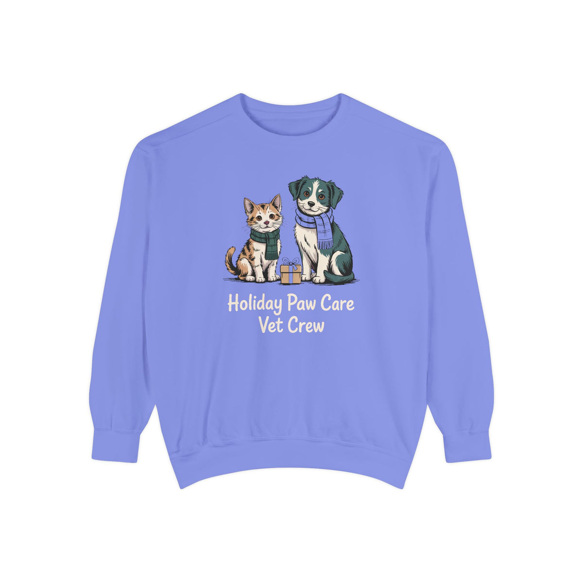 Vet Crew Sweatshirt, Holiday Paw Care Christmas Gift For Veterinarian, Vet Tech Christmas Shirt, Veterinary Crew Holiday Sweatshirt, Vet Of…