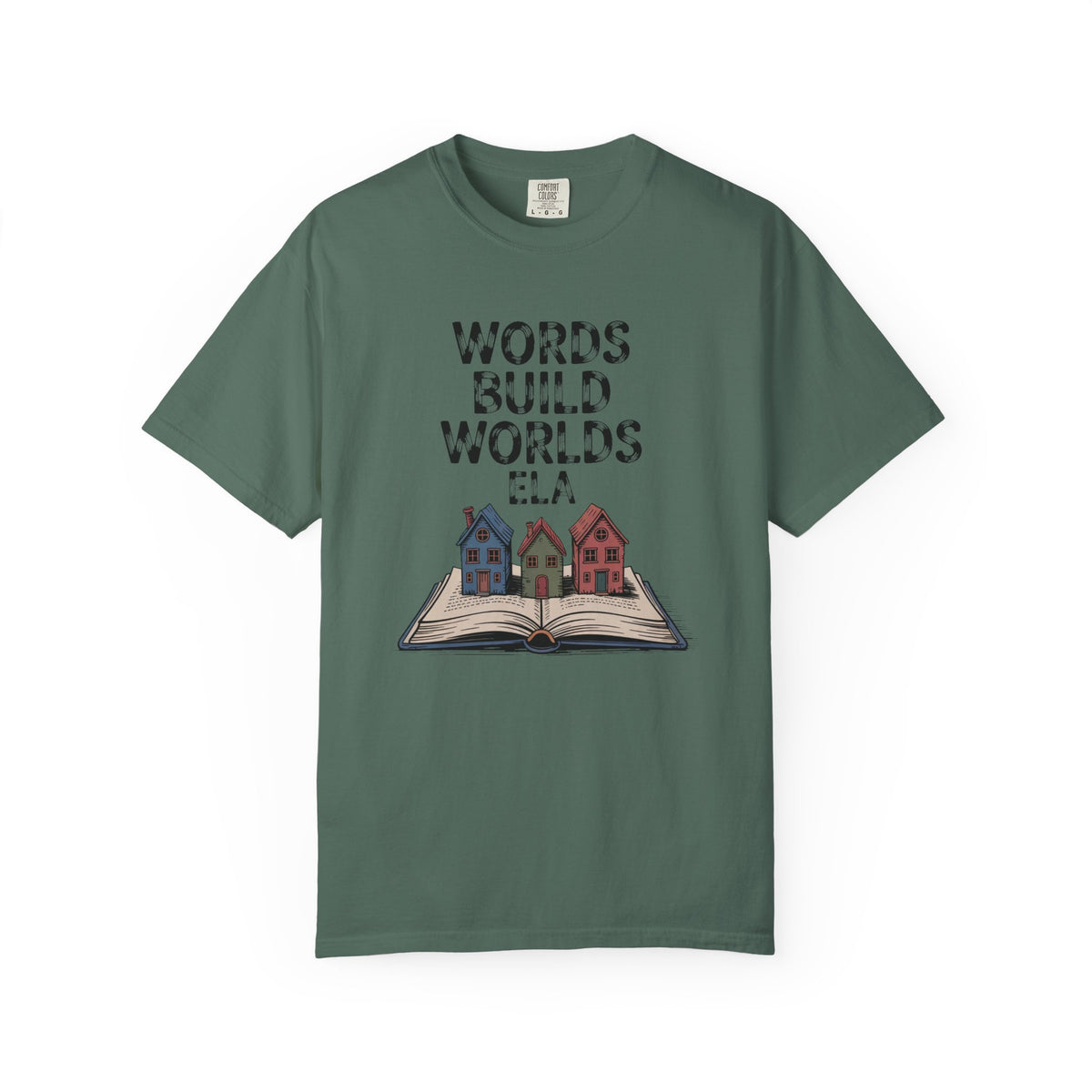 ELA Teacher Shirt, Words Build Worlds Tee, English Teacher Retirement Gift, Language Arts Teacher Appreciation, Reading Teacher Gift, Retir…