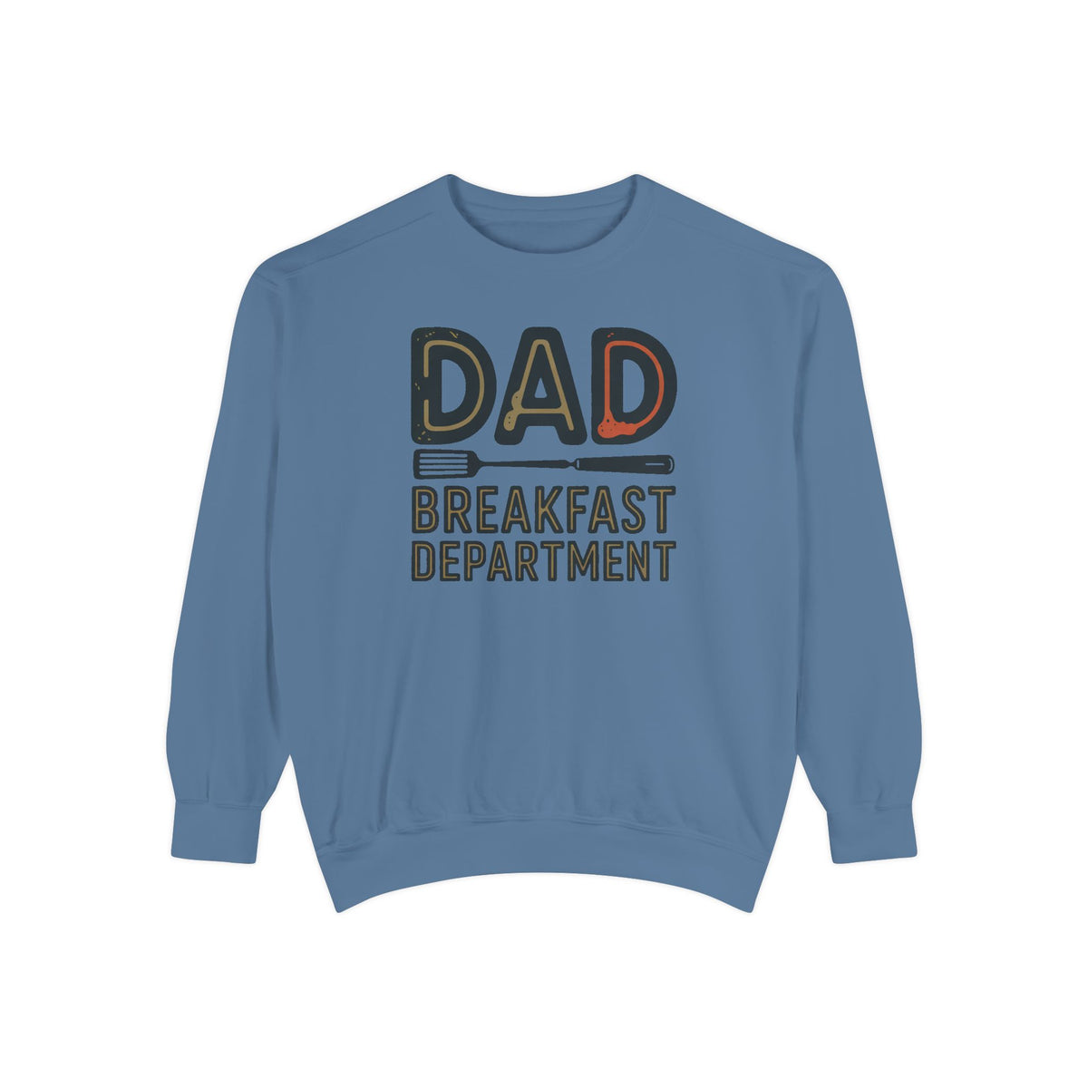 Dad Sweatshirt, Breakfast Department, Father's Day Gift For Dad Who Cooks, Funny Cooking Dad Crewneck, Retro Grilling Dad Gift