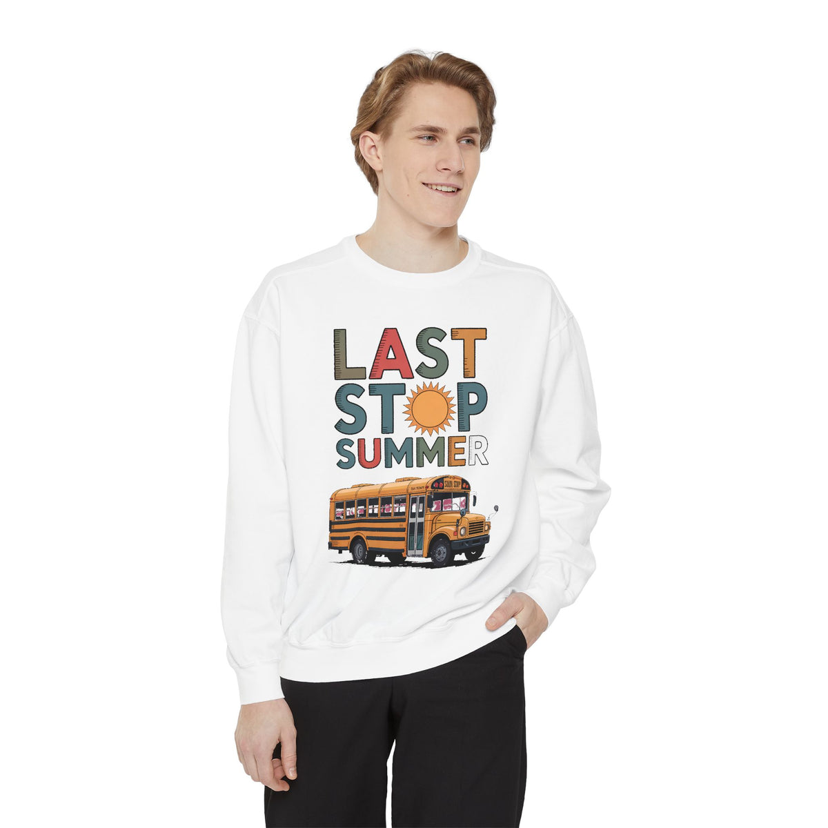 Bus Driver Sweatshirt, Last Stop Summer Crewneck, End of School Year Gift For Bus Driver, School Bus Driver Appreciation Gift, Last Day of…