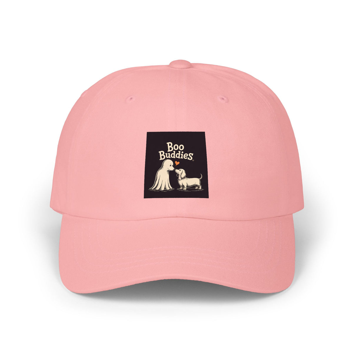Boo Buddies Halloween Dad Cap, Cute Ghost Dachshund Embroidered Hat, Spooky Season Dog Lover Gift, Funny Halloween Cap for Dog Mom
