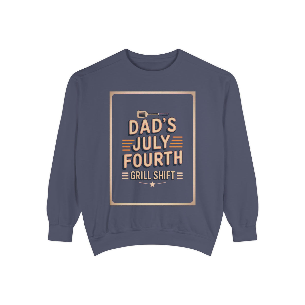 Dad BBQ Sweatshirt, Fourth Of July Grill Master Gift, Dad's Grill Shift Crewneck, Patriotic Dad Gift, Funny July 4th Sweatshirt For Dad