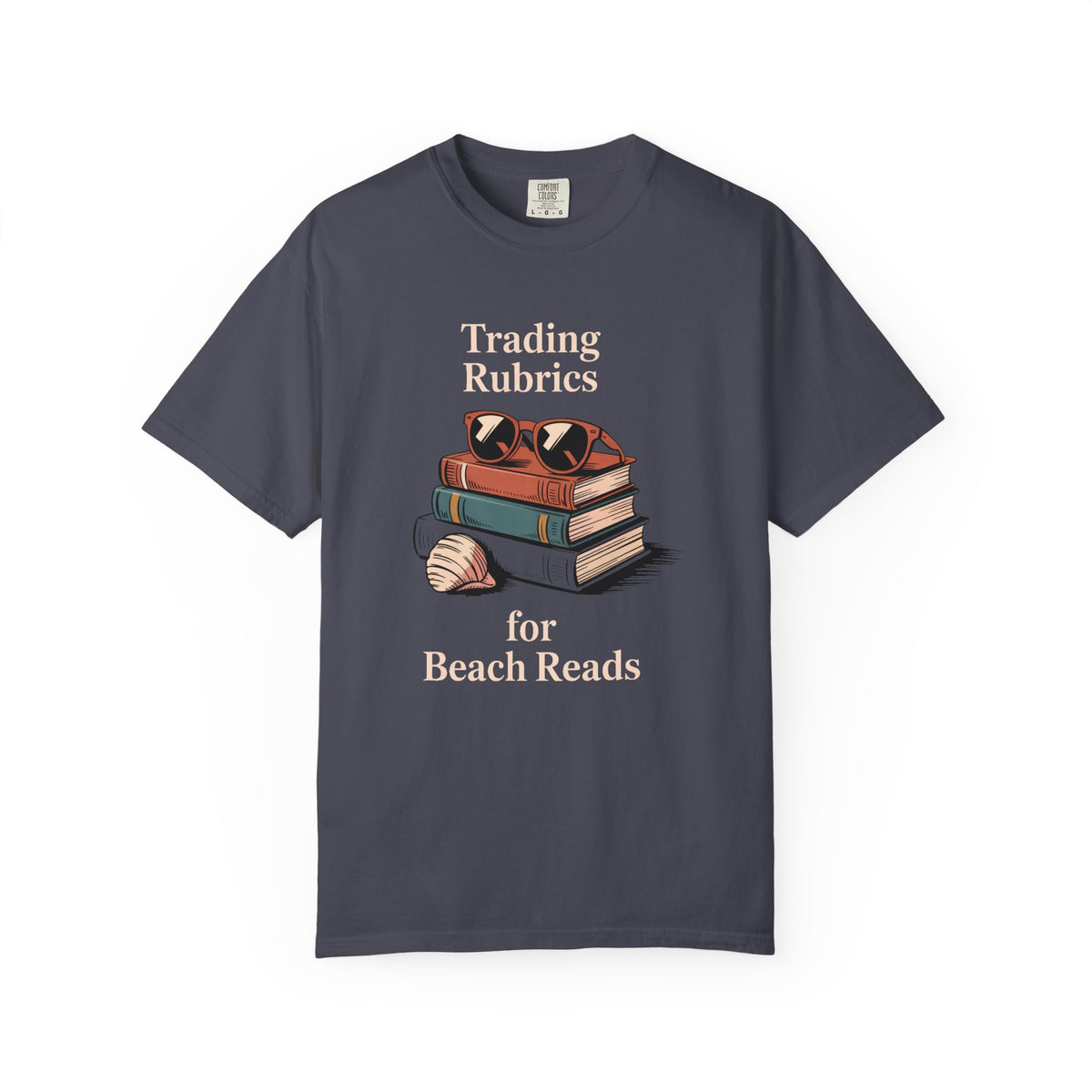 ELA Teacher Shirt, End of Year Teacher Gift, Trading Rubrics for Beach Reads Tee, English Teacher Appreciation Gift, Book Lover Shirt