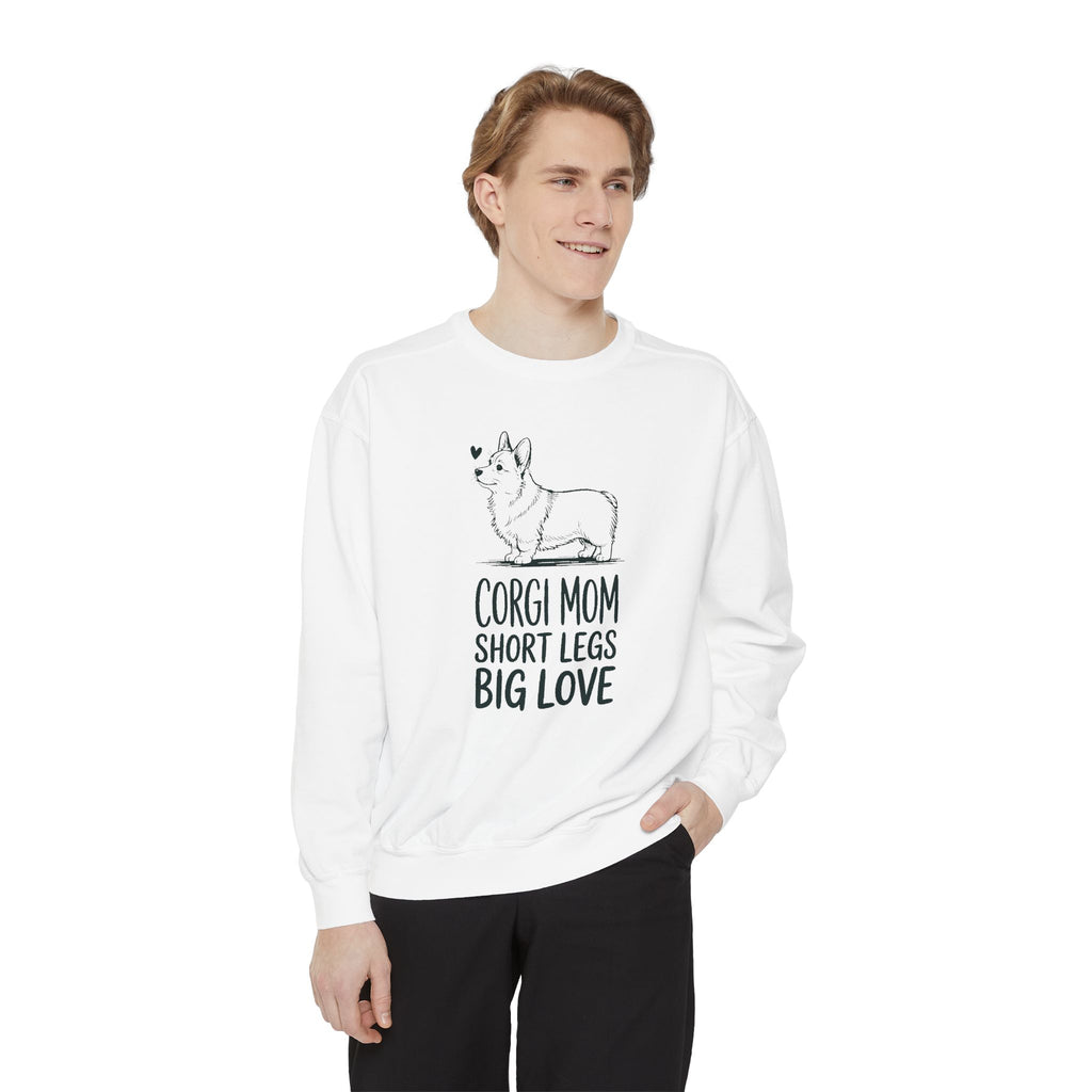 Corgi Mom Sweatshirt, Short Legs Big Love Crewneck, Corgi Dog Mom Gift, Family Roles Sweatshirt, Funny Corgi Lover Gift, Dog Mom Crewneck