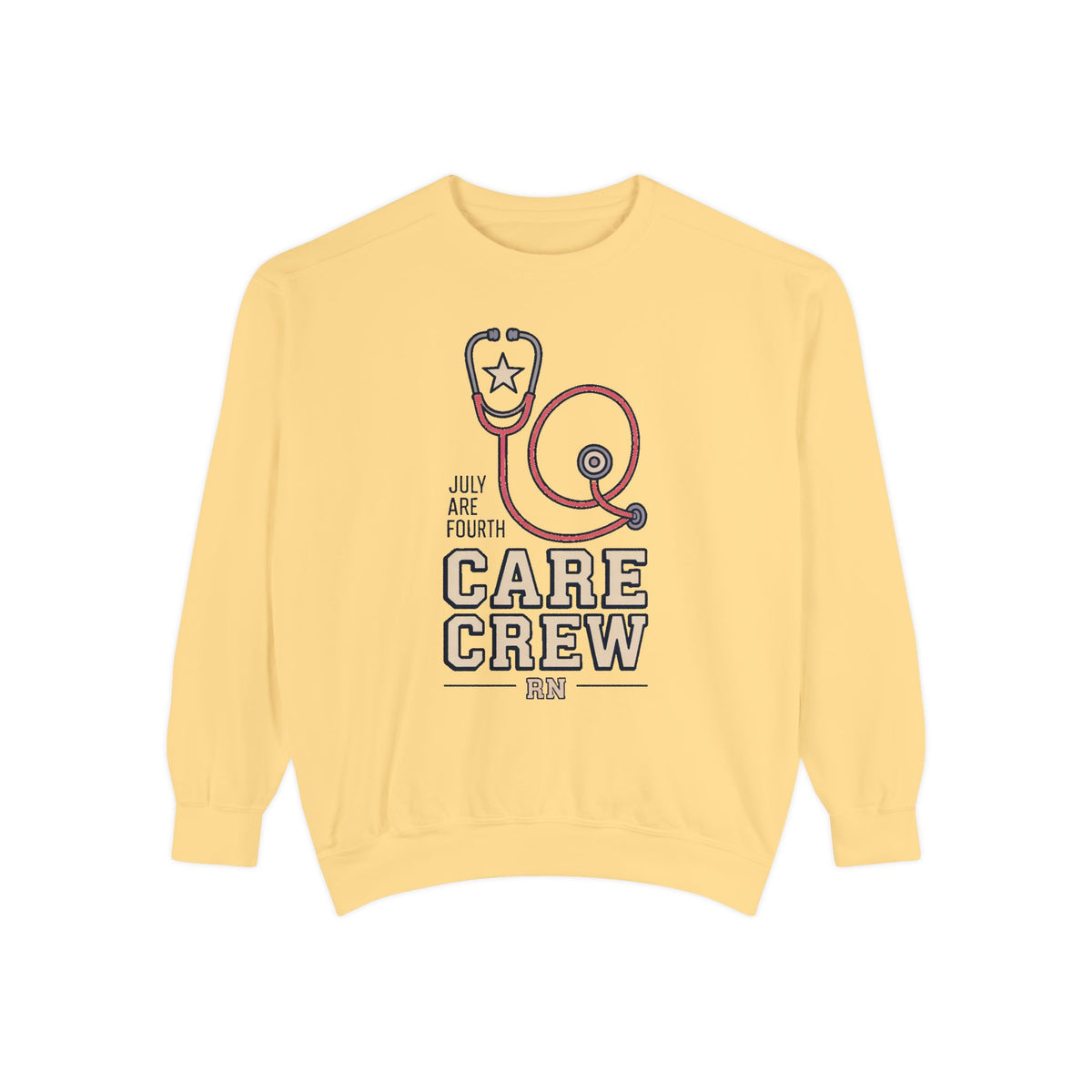 RN Sweatshirt, Fourth of July Nurse Gift, Care Crew Sweatshirt, Patriotic Nurse Shirt, July 4th Nursing Crew Tee, Nurse Appreciation Gift