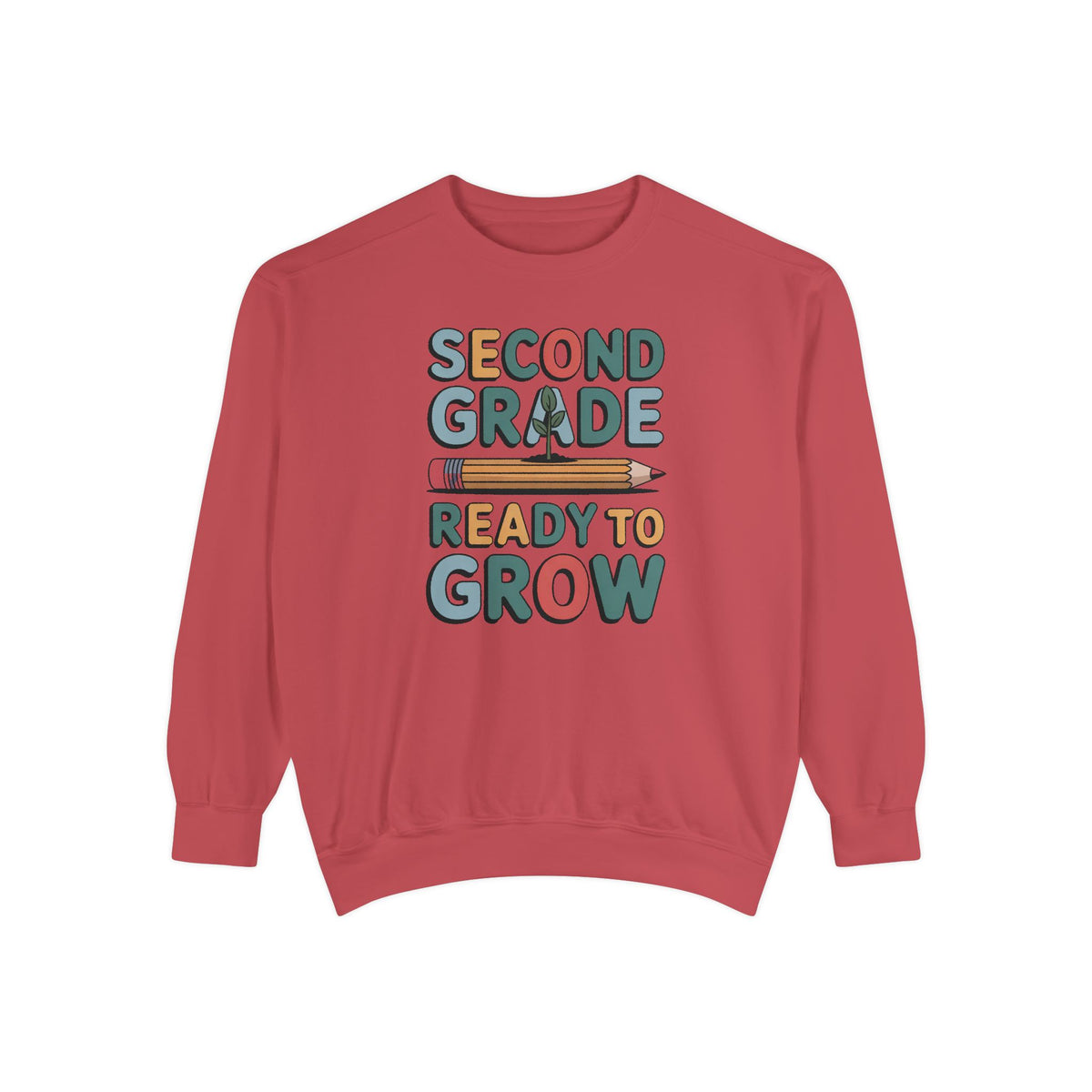 Second Grade Sweatshirt, Ready To Grow Back To School Shirt, Second Grader Gift, First Day Of School Crewneck, Cute Student Sweatshirt