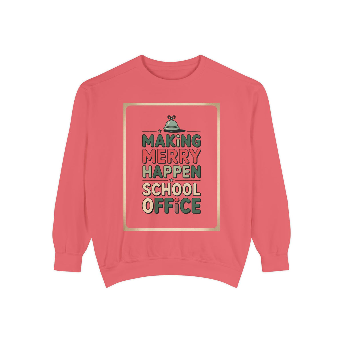 School Office Sweatshirt, Making Merry Happen Christmas Crew, School Office Staff Gift, Christmas Profession Crewneck, Office Team Holiday…