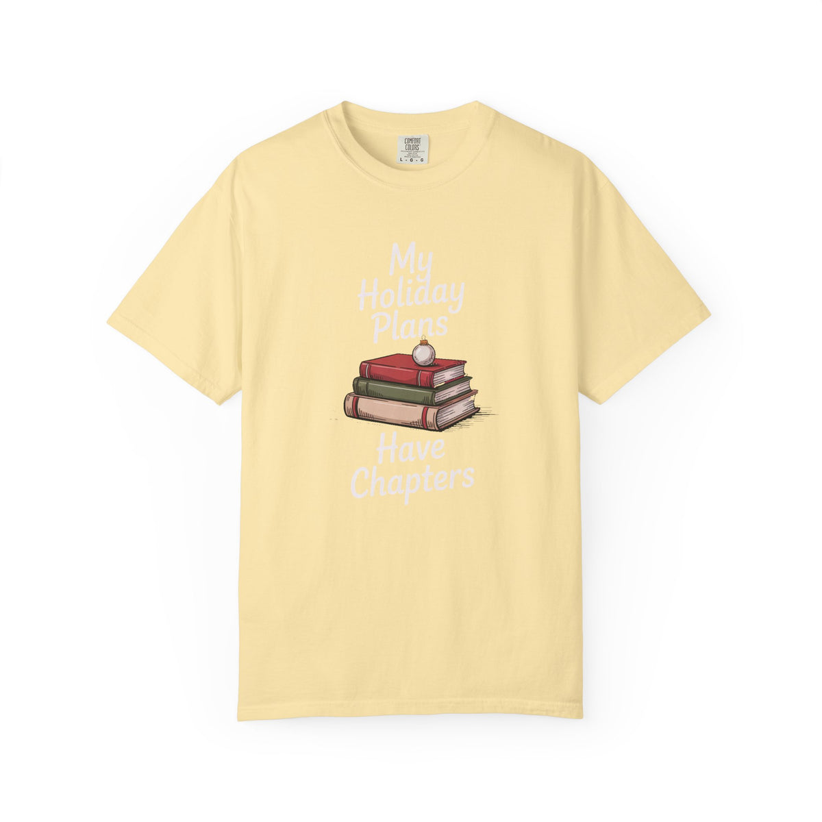 Bookish Christmas Shirt, My Holiday Plans Have Chapters, Book Lover Christmas Gift, Funny Reader Tee, Bookworm Holiday Shirt, Book Club Chr…