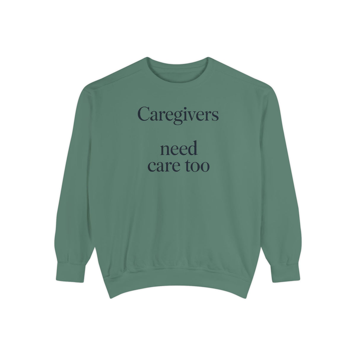 Alzheimer's Caregiver Sweatshirt, Caregivers Need Care Too, Alzheimer's Awareness Gift, Caregiver Support Crewneck, Embroidered Sweatshirt…