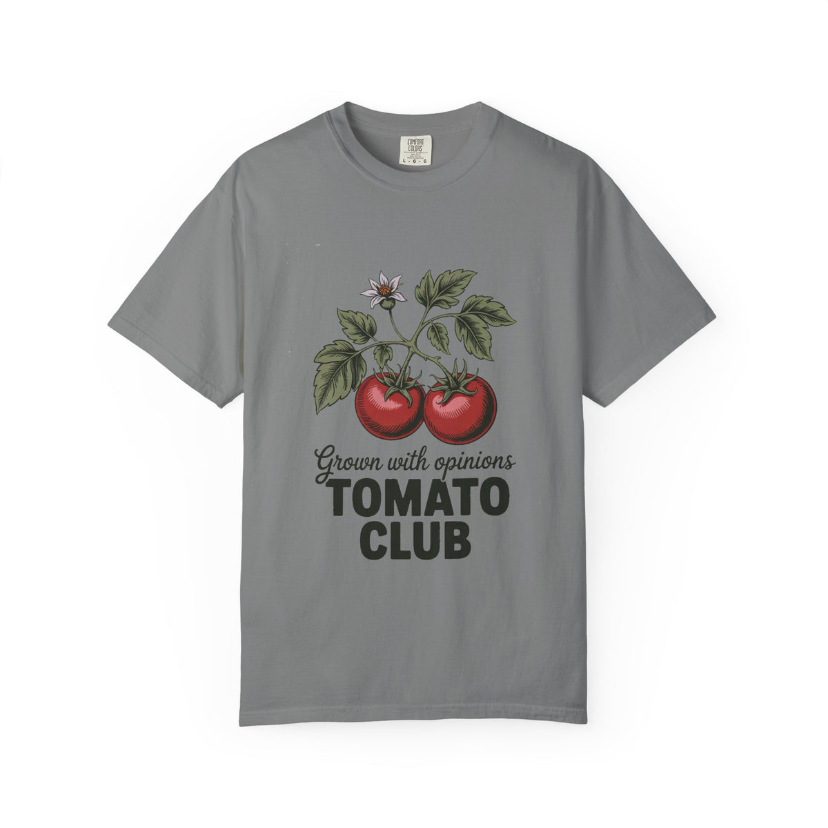 Gardener T-Shirt, Grown With Opinions Tomato Club, Funny Gardening Gift, Tomato Lover Tee, Vegetable Garden Shirt, Hobby Gift For Gardener