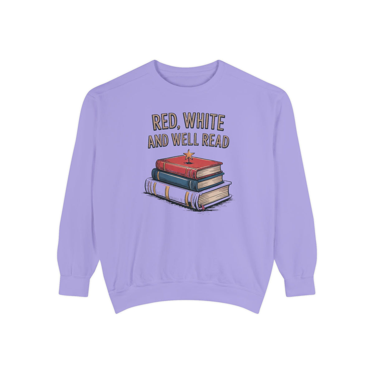 Book Lover Sweatshirt, Red White and Well Read, Fourth of July Gift for Readers, Patriotic Bookworm Tee, 4th of July Crewneck, Bookish Inde…