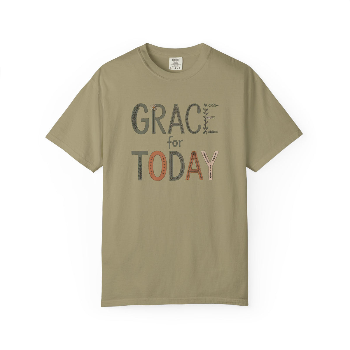 Christian Shirt For Women, Grace For Today Tee, Faith Gift For Her, Religious T-Shirt, Inspirational Christian Gift, Floral Cross Shirt