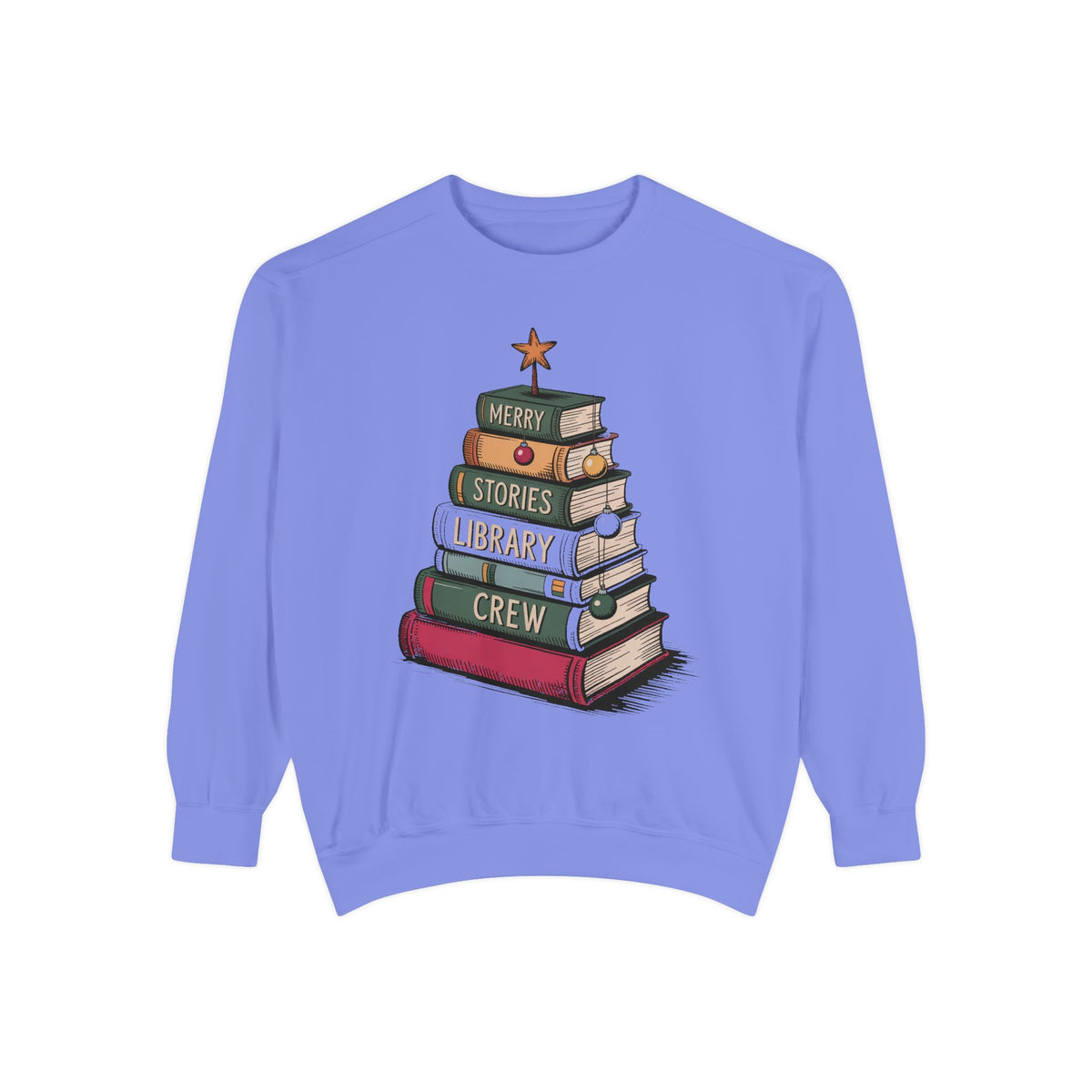 Librarian Christmas Sweatshirt, Library Crew Gift, Merry Stories Crewneck, Christmas Gift For Librarian, Book Lover Holiday Sweatshirt, Lib…