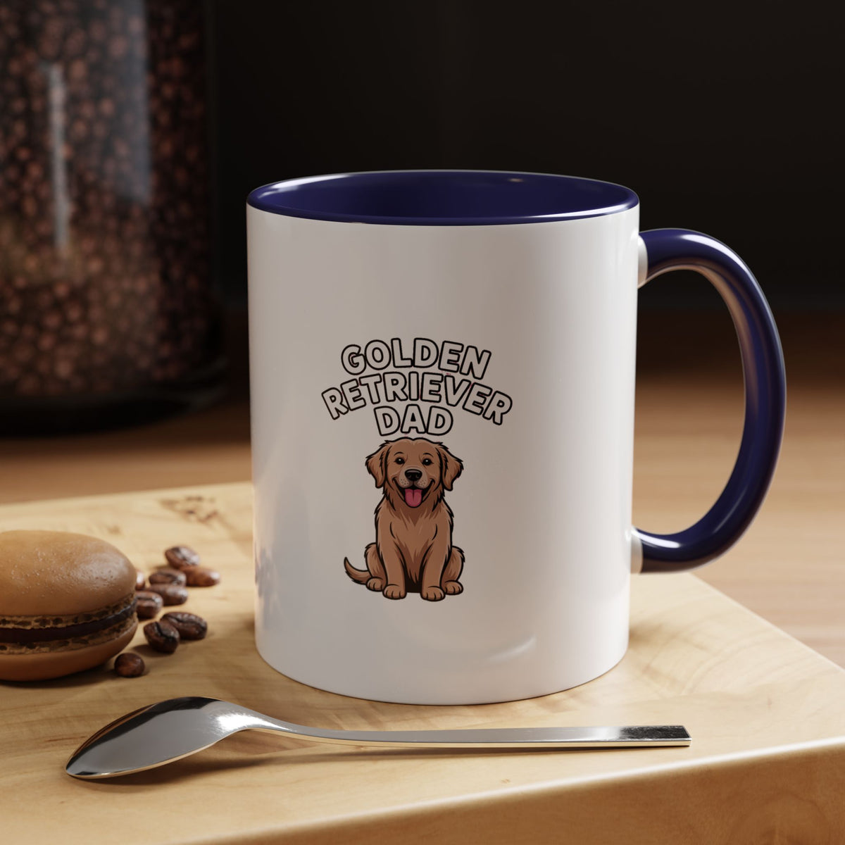 Golden Retriever Dad Mug, Funny Dog Dad Coffee Cup, Golden Retriever Owner Gift, Cute Dog Lover Mug, Retriever Dad Gift Mug