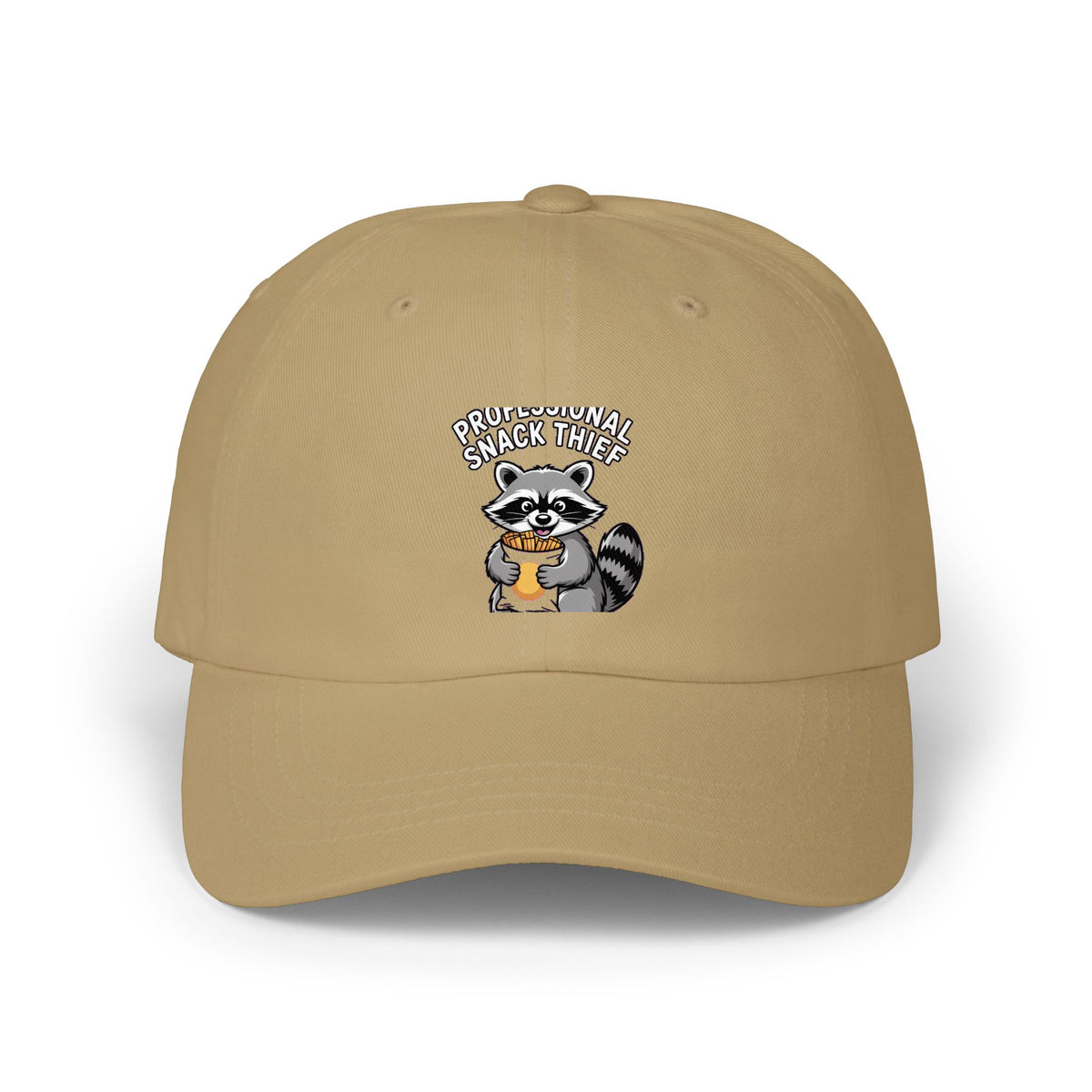 Funny Raccoon Dad Cap, Professional Snack Thief Hat, Cute Trash Panda Embroidered Cap, Funny Animal Lover Gift