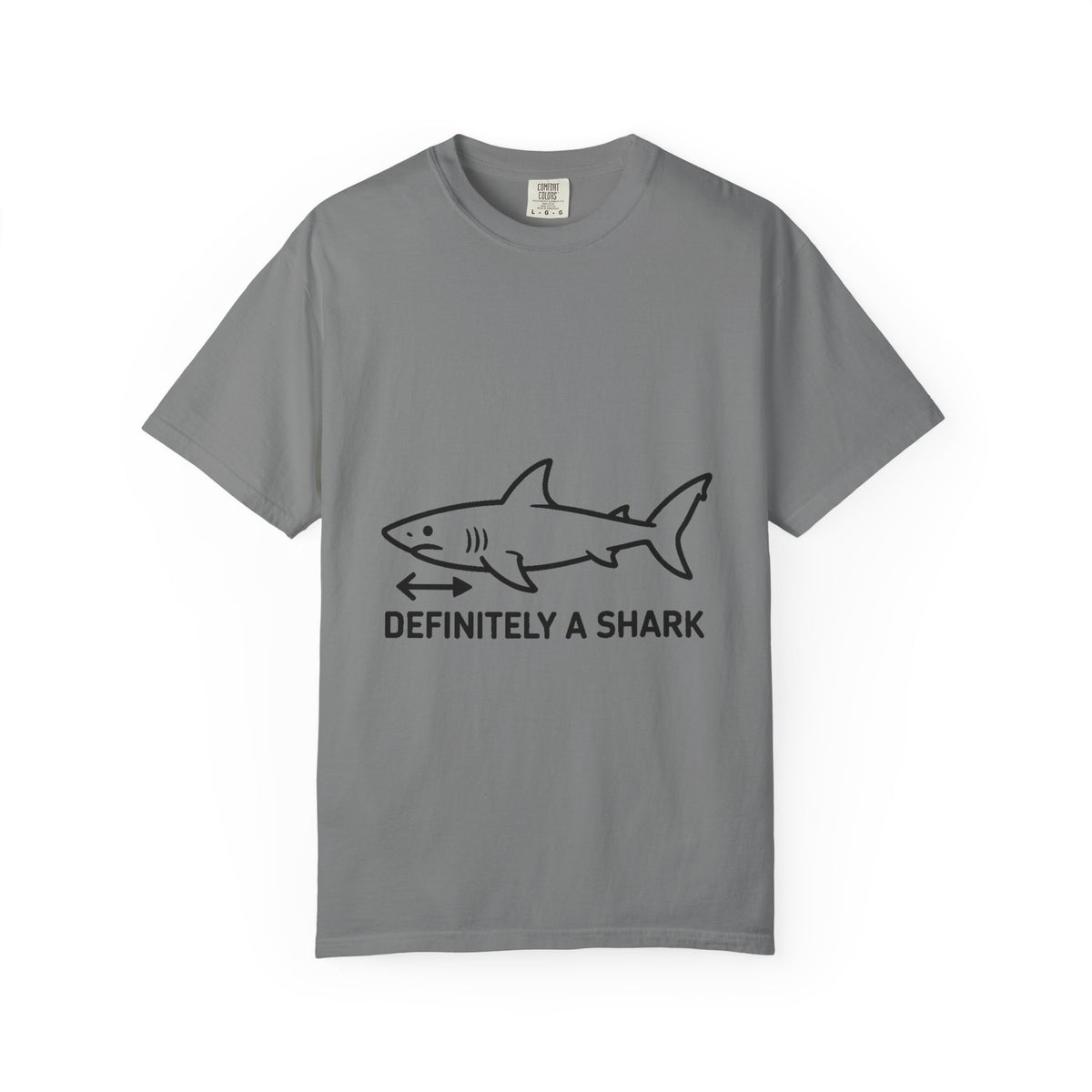 Definitely A Shark Diagram Shirt, Funny Deadpan Meme Tee, Sarcastic Textbook Diagram T-Shirt, Shark Lover Gift