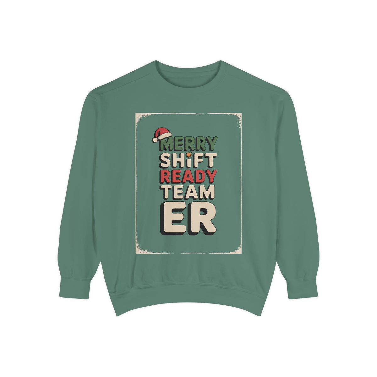 ER Nurse Sweatshirt, Merry Shift Ready Team, Christmas Gift For ER Nurse Crew, Emergency Room Nurse Crewneck, ER Team Holiday Shirt