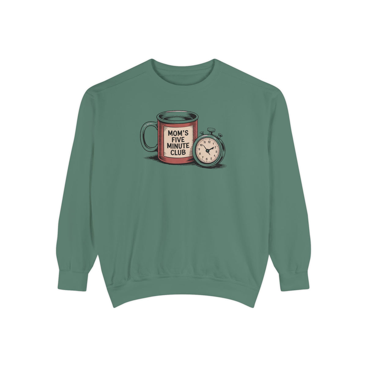 Mom's Five Minute Club Sweatshirt, Funny Coffee Lover Gift For Mom, Mothers Day Gift, Coffee Break Crewneck, Gift For Busy Mom, Mom Coffee…