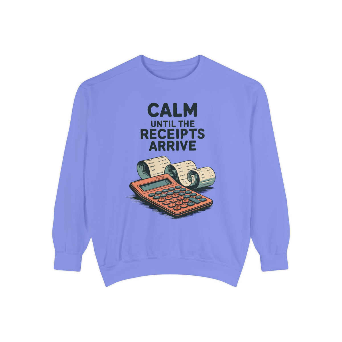 Accountant Sweatshirt, Calm Until The Receipts Arrive, Funny Accountant Gift, Tax Season Sweatshirt, Sarcastic Accounting Crewneck, CPA Gift