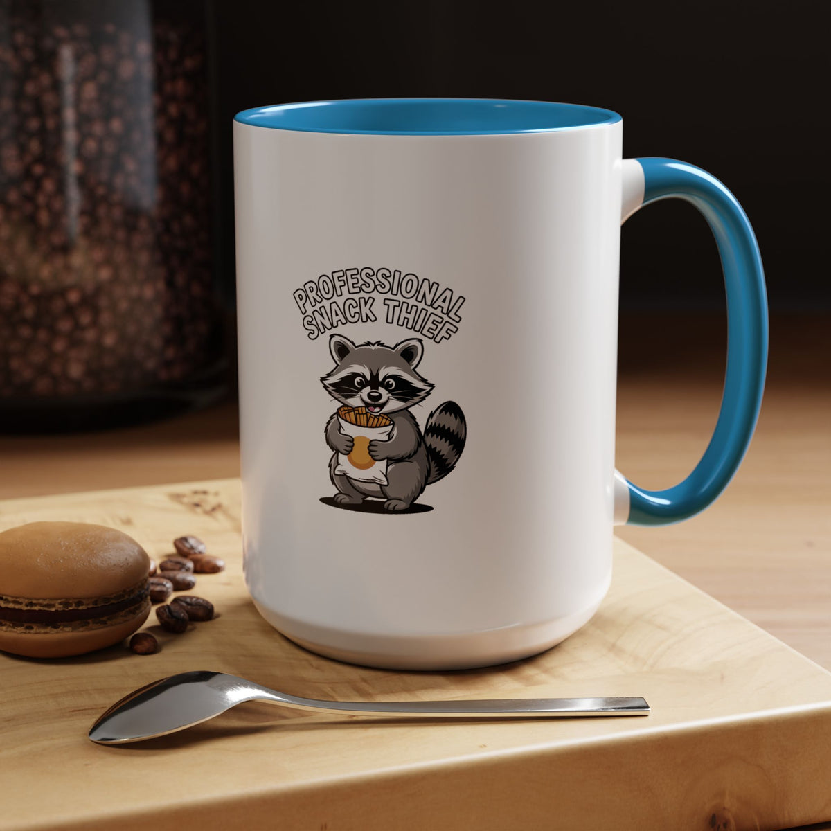 Professional Snack Thief Raccoon Mug, Funny Raccoon Coffee Mug, Cute Chip Thief Ceramic Mug, Snack Lover Gift, Trash Panda Mug