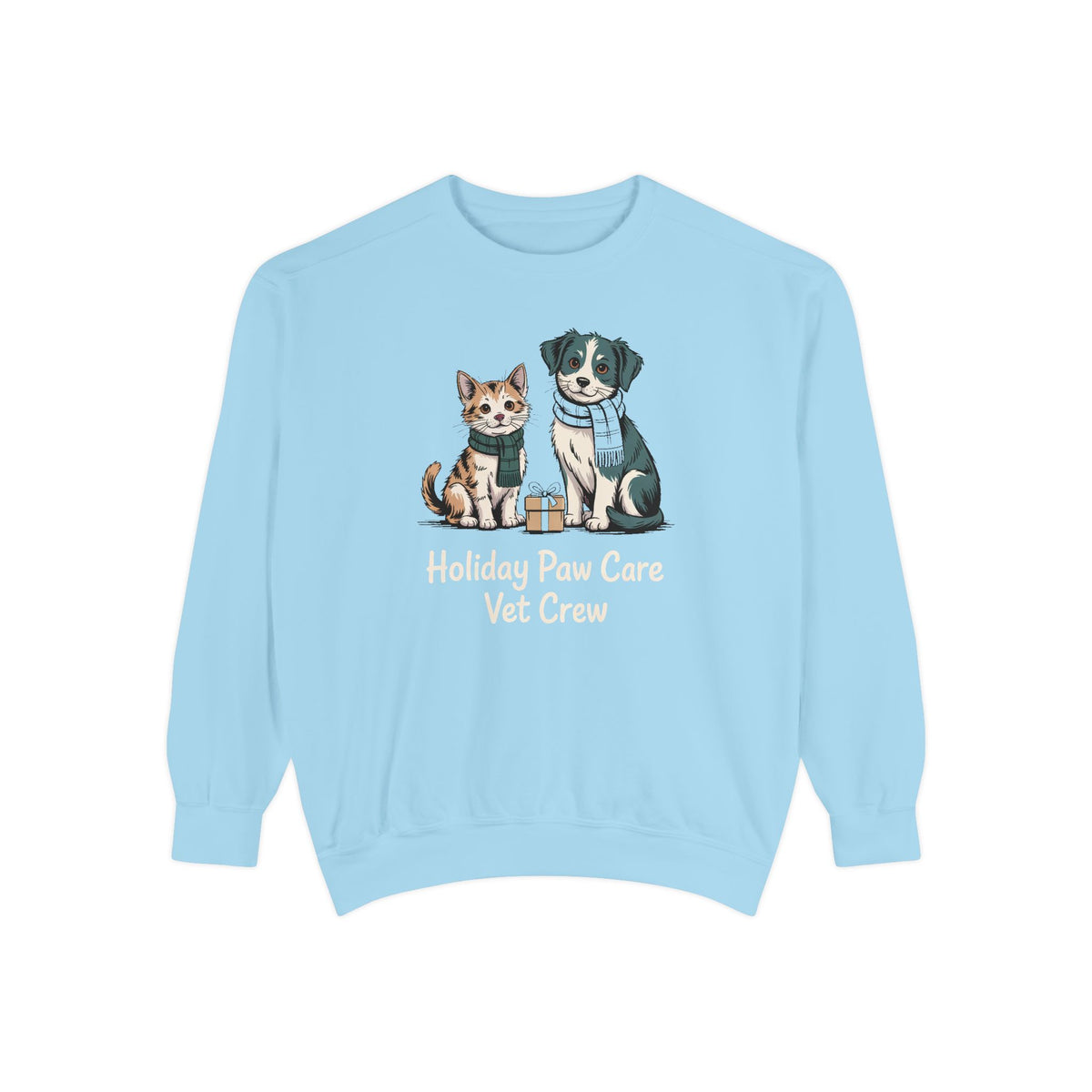 Vet Crew Sweatshirt, Holiday Paw Care Christmas Gift For Veterinarian, Vet Tech Christmas Shirt, Veterinary Crew Holiday Sweatshirt, Vet Of…