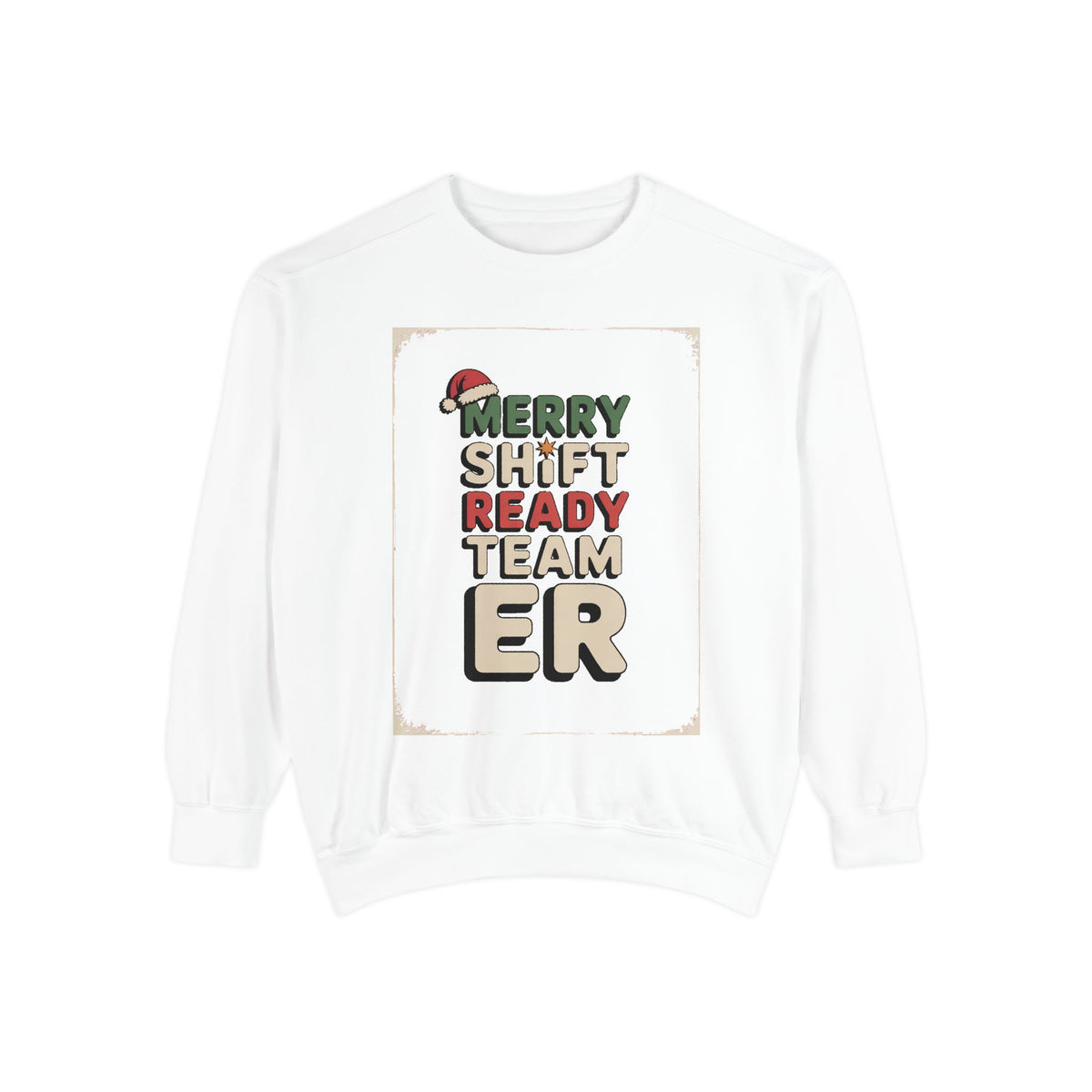 ER Nurse Sweatshirt, Merry Shift Ready Team, Christmas Gift For ER Nurse Crew, Emergency Room Nurse Crewneck, ER Team Holiday Shirt