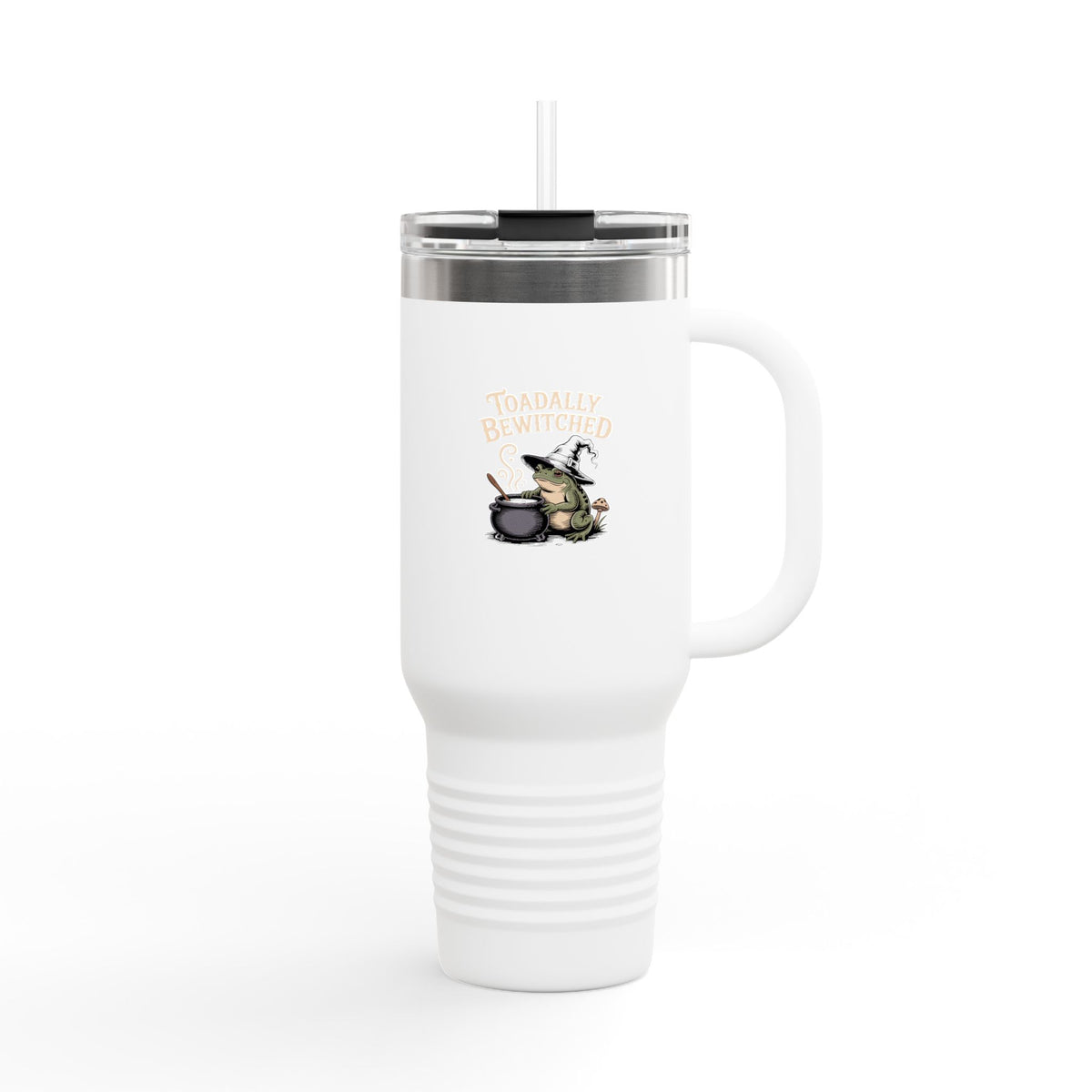 Toadally Bewitched Travel Mug, Halloween Witch Toad Tumbler 40oz, Funny Frog Halloween Gift, Spooky Season Insulated Cup