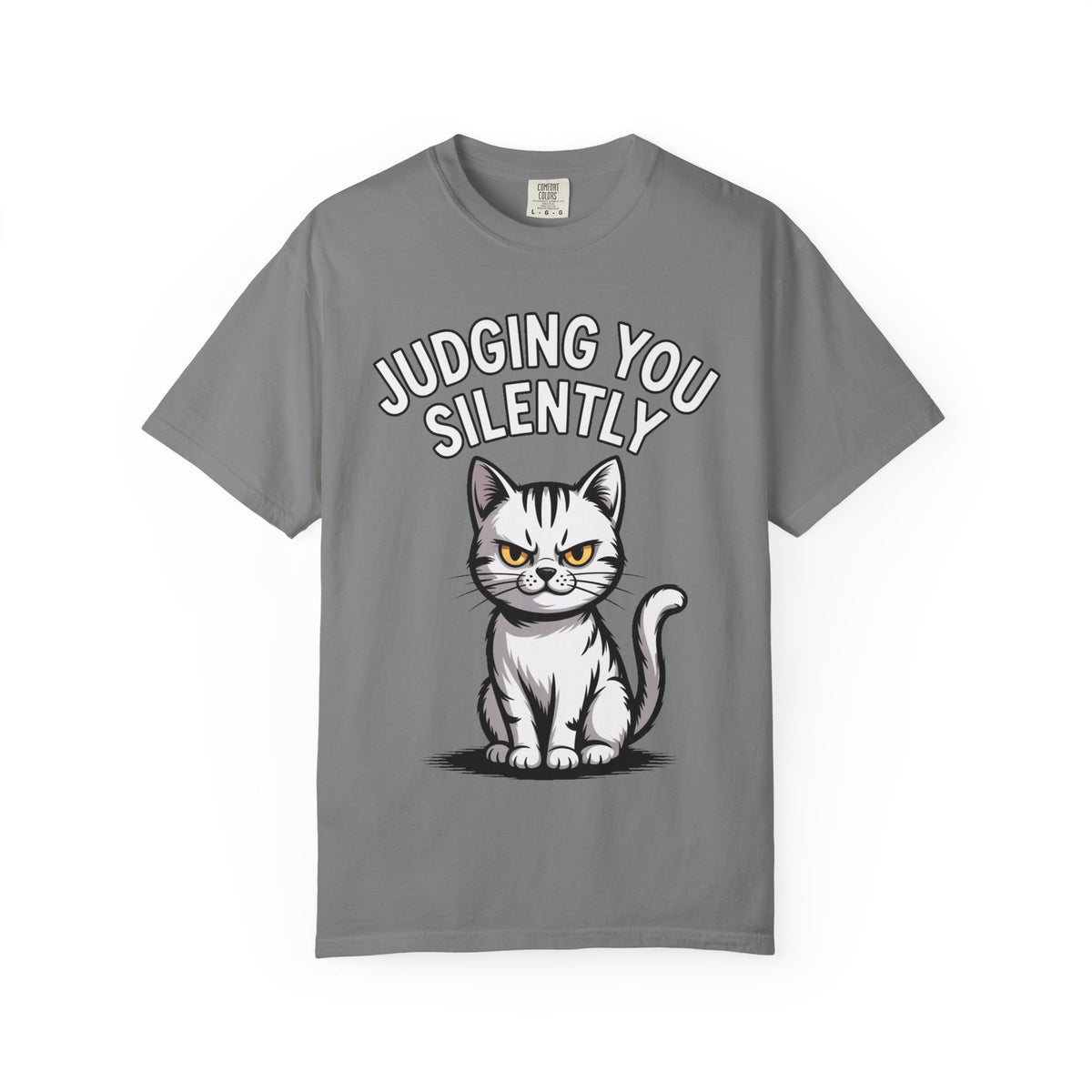 Judging You Silently Cat Shirt, Funny Sarcastic Cat T-Shirt, Cute Unimpressed Cat Lover Gift, Snarky Cat Graphic Tee