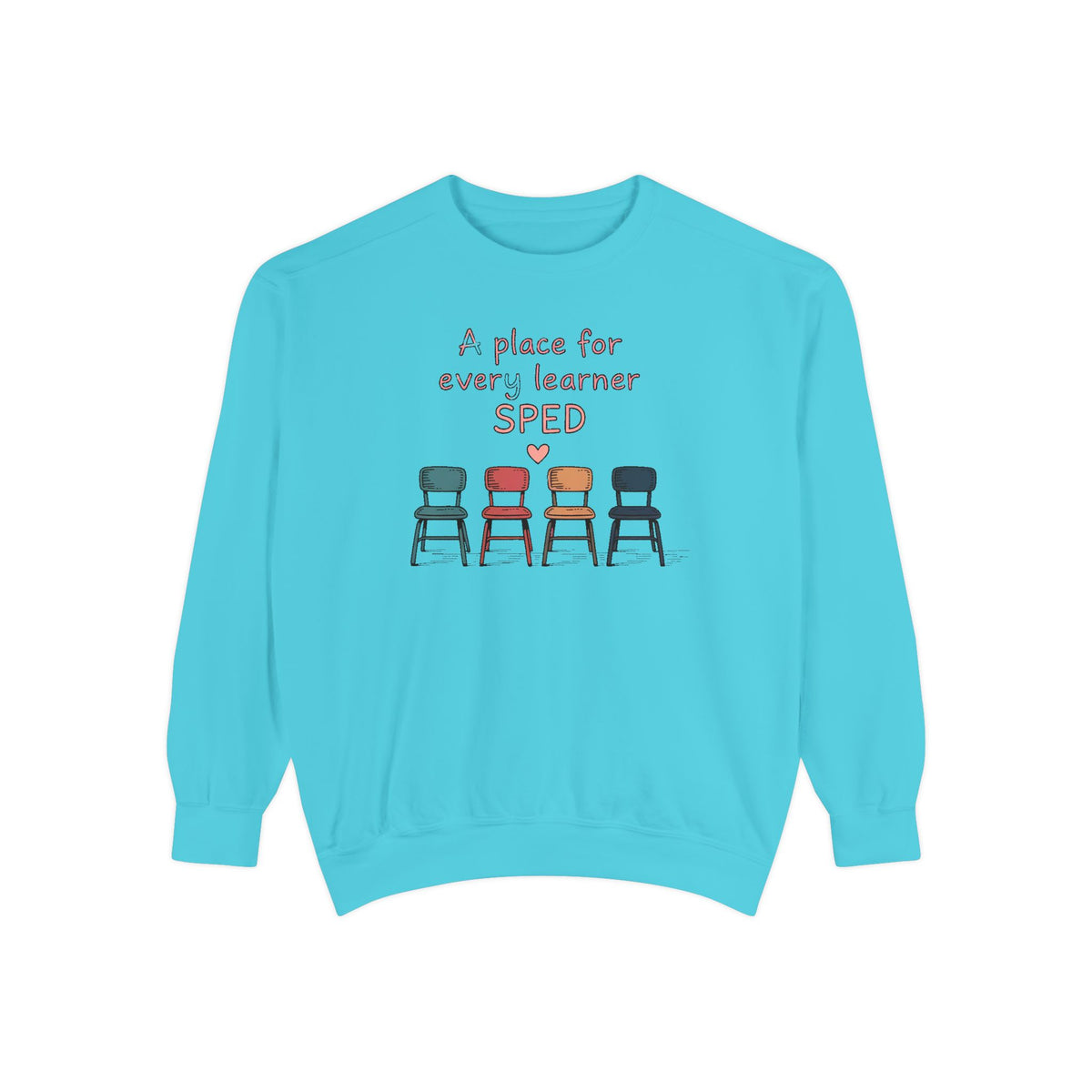 SPED Teacher Sweatshirt, A Place For Every Learner, Back To School Gift For Special Education Teacher, Inclusion Classroom Tee
