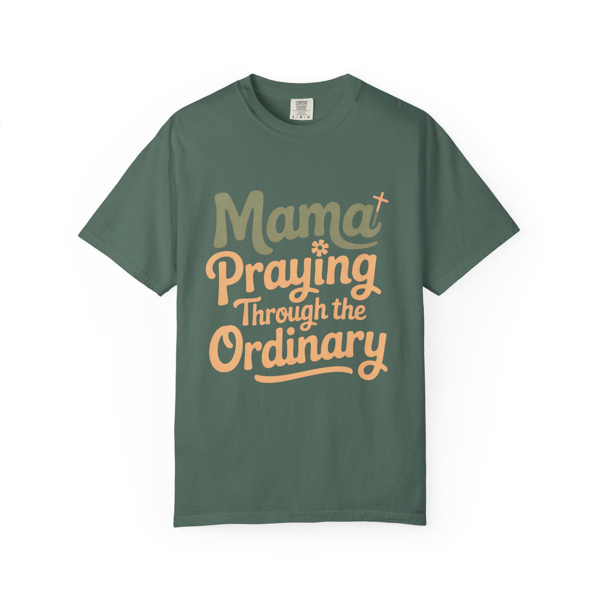 Christian Mom Shirt, Mama Praying Through The Ordinary Tee, Faith Based Gift For Mom, Religious Mom Shirt, Christian Mama Gift, Mothers Day…