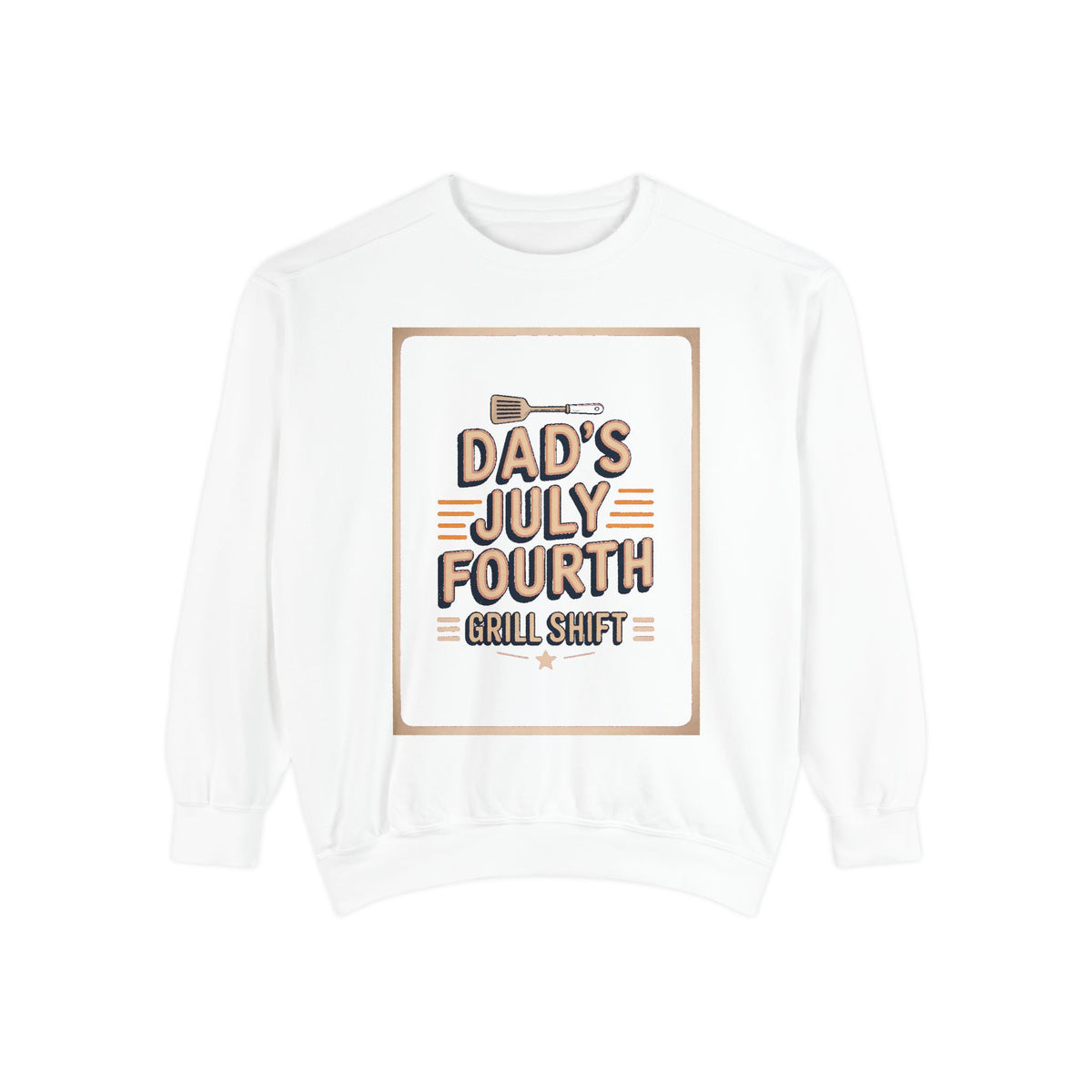 Dad BBQ Sweatshirt, Fourth Of July Grill Master Gift, Dad's Grill Shift Crewneck, Patriotic Dad Gift, Funny July 4th Sweatshirt For Dad