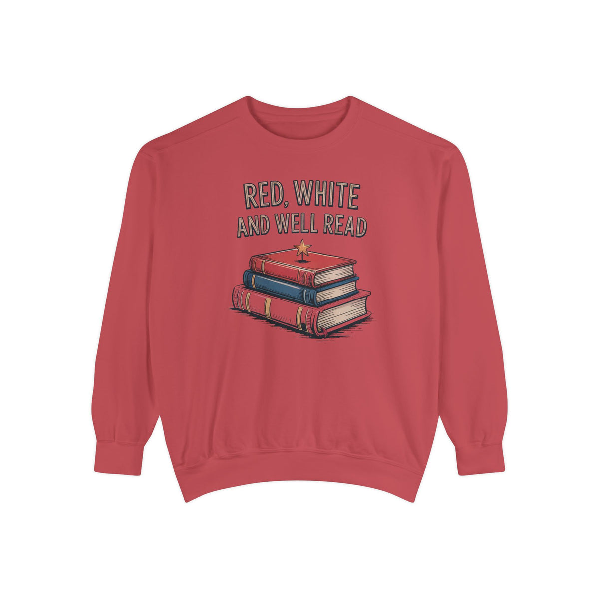 Book Lover Sweatshirt, Red White and Well Read, Fourth of July Gift for Readers, Patriotic Bookworm Tee, 4th of July Crewneck, Bookish Inde…