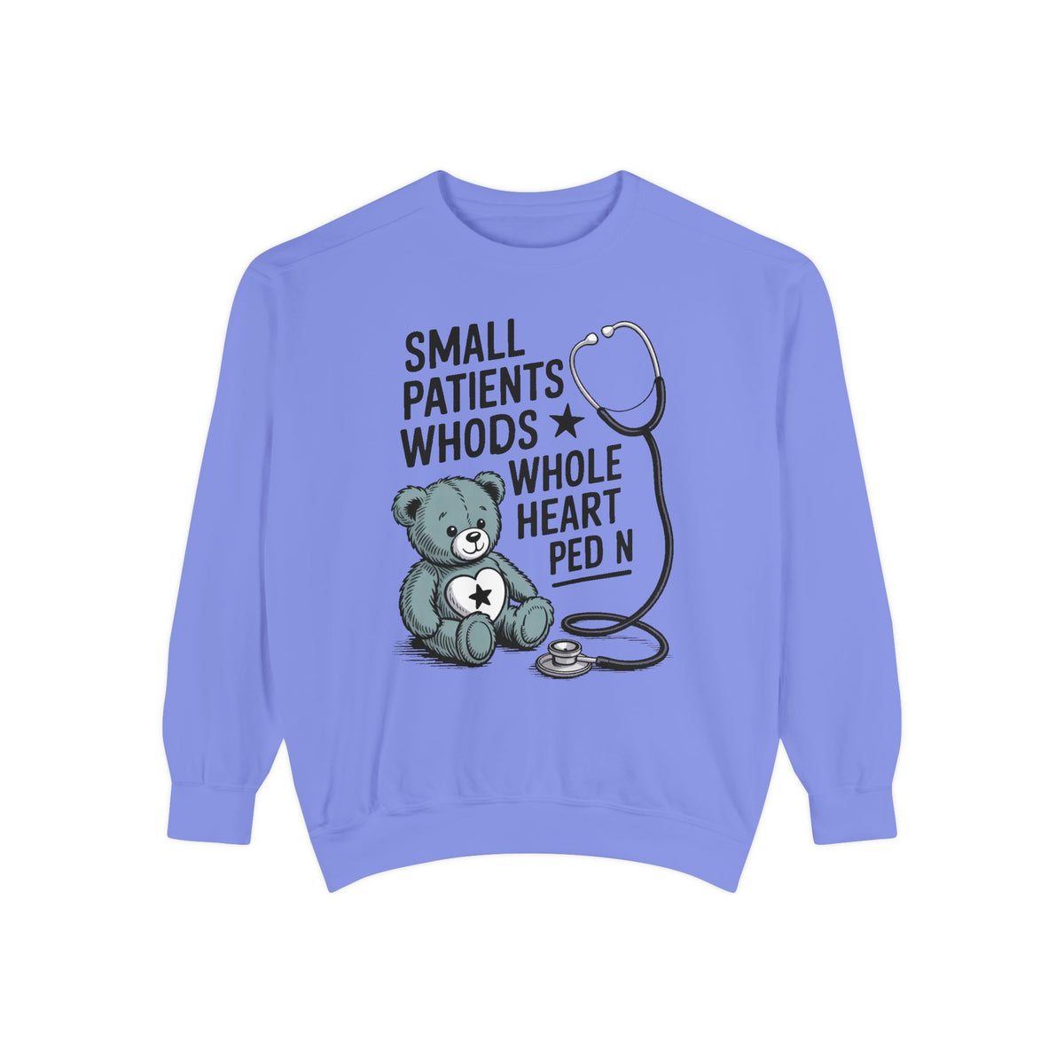 Peds RN Sweatshirt, Pediatric Nurse Gift, Small Patients Whole Heart Crewneck, Nurse Retirement Gift, Pediatric Nurse Appreciation Sweatshi…