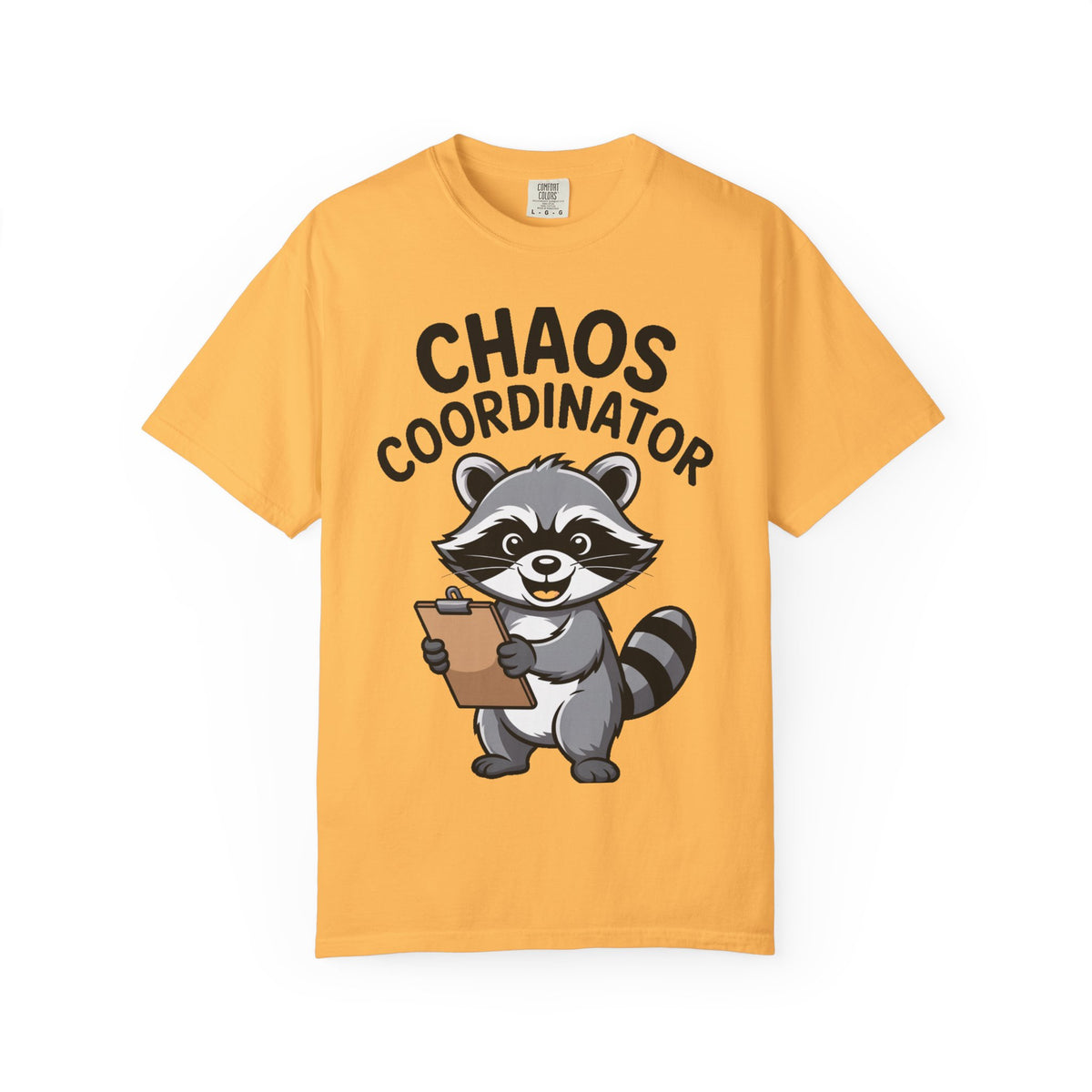 Chaos Coordinator Raccoon Shirt, Funny Raccoon T-Shirt, Trash Panda Gift, Cute Clipboard Raccoon Tee, Sarcastic Work Shirt
