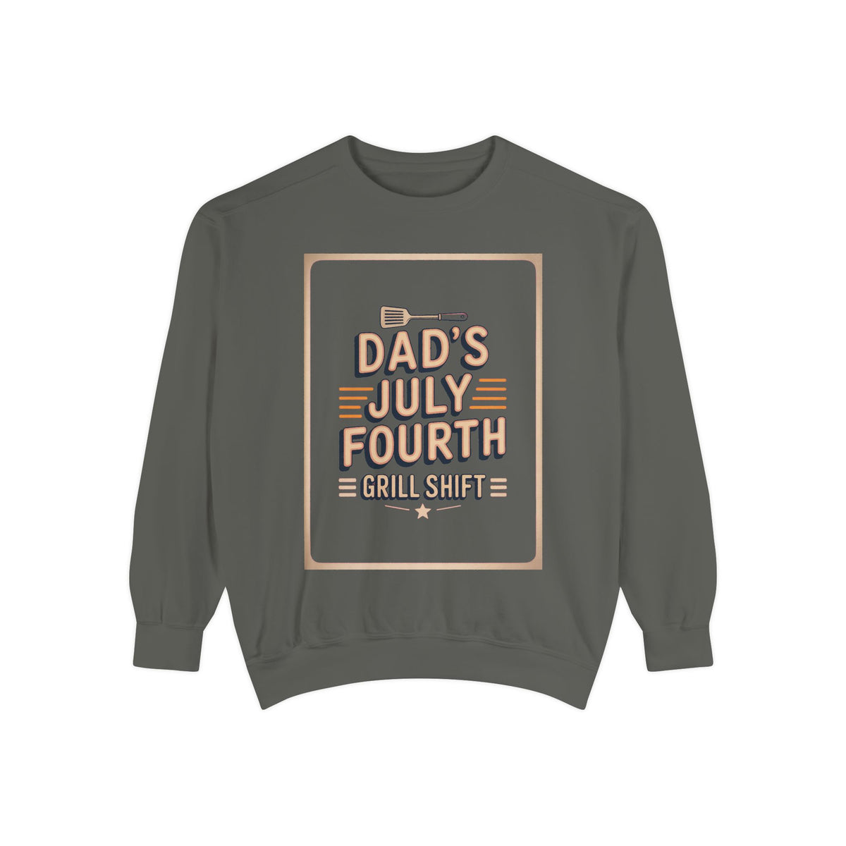 Dad BBQ Sweatshirt, Fourth Of July Grill Master Gift, Dad's Grill Shift Crewneck, Patriotic Dad Gift, Funny July 4th Sweatshirt For Dad