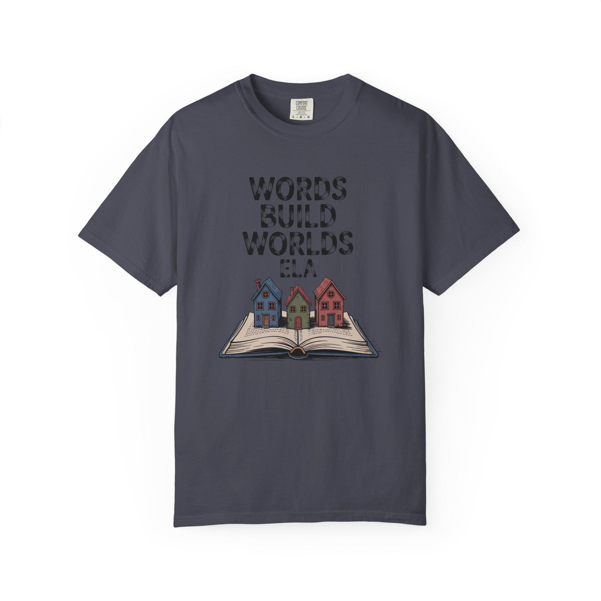 ELA Teacher Shirt, Words Build Worlds Tee, English Teacher Retirement Gift, Language Arts Teacher Appreciation, Reading Teacher Gift, Retir…