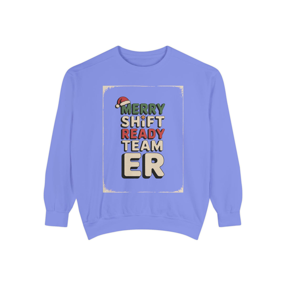 ER Nurse Sweatshirt, Merry Shift Ready Team, Christmas Gift For ER Nurse Crew, Emergency Room Nurse Crewneck, ER Team Holiday Shirt