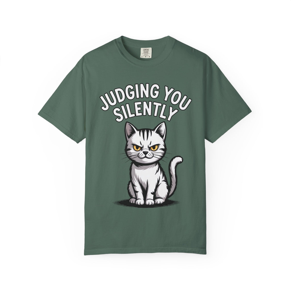 Judging You Silently Cat Shirt, Funny Sarcastic Cat T-Shirt, Cute Unimpressed Cat Lover Gift, Snarky Cat Graphic Tee