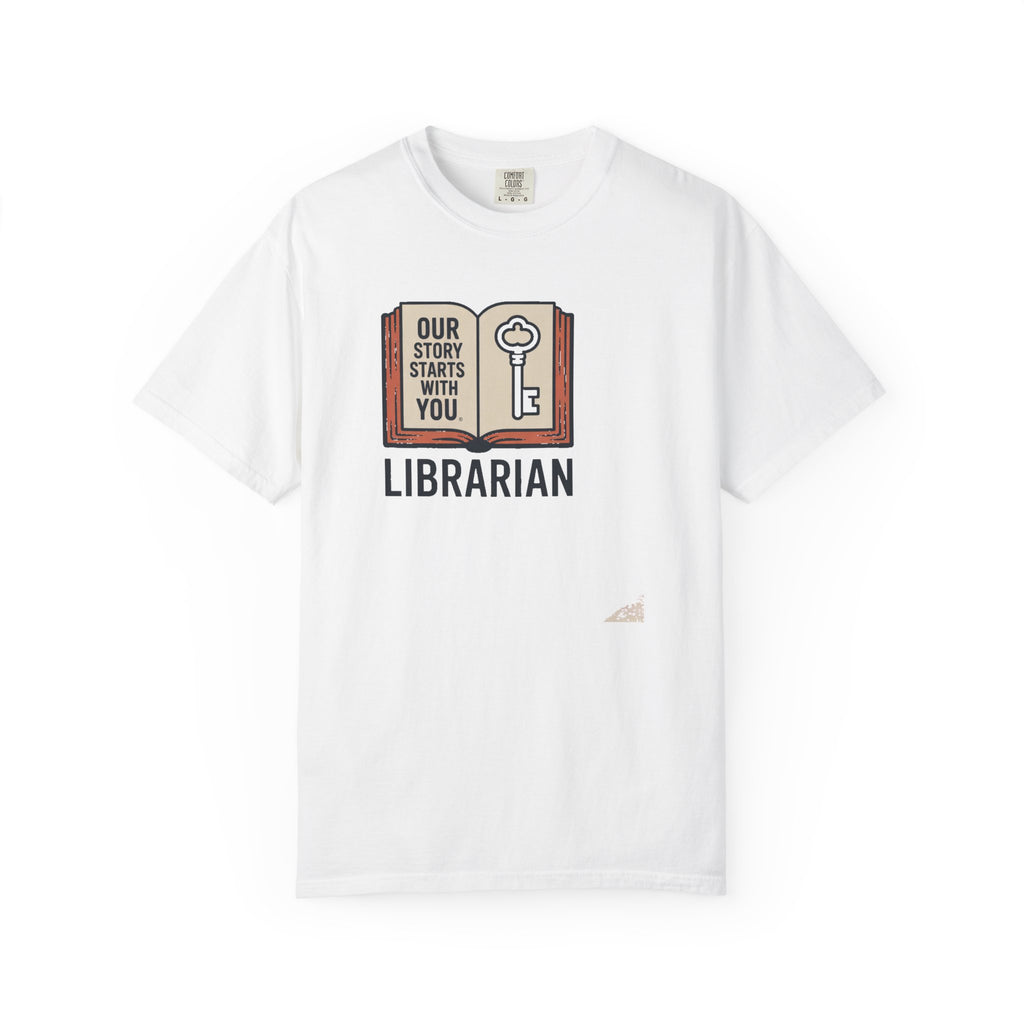 Librarian Shirt, Our Story Starts With You, School Librarian Gift, Teacher Appreciation Tee, Library Teacher Shirt, Book Lover Gift