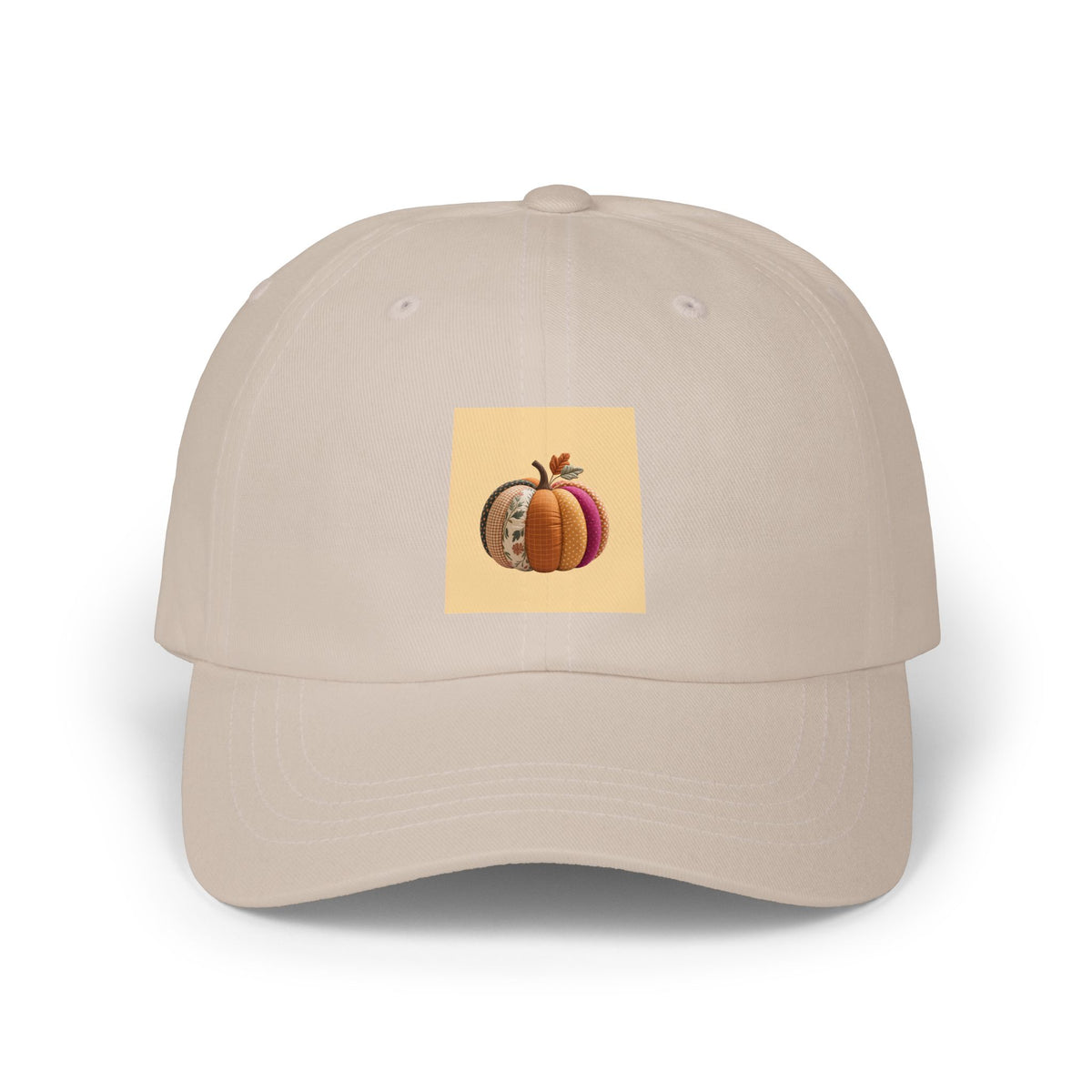 Patchwork Pumpkin Dad Hat, Halloween Cap, Cute Quilted Pumpkin Embroidered Hat, Fall Baseball Cap, Autumn Gift for Her, Spooky Season