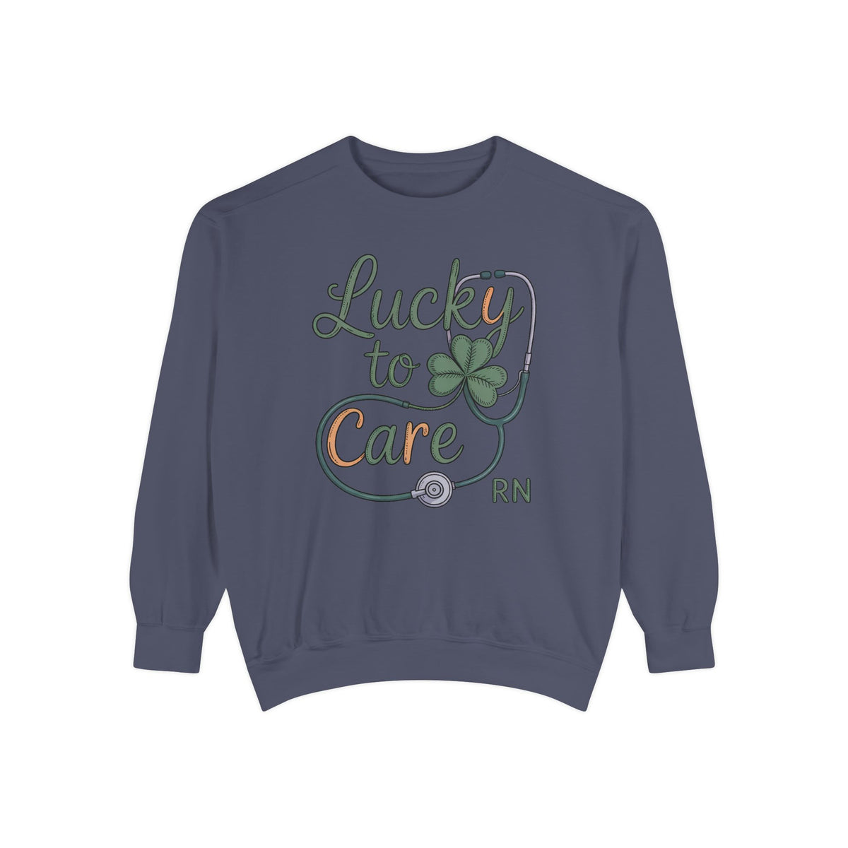 RN Nurse Sweatshirt, St Patrick's Day Gift For Nurse, Lucky To Care Crewneck, Nurse St Patricks Day Shirt, Shamrock Nurse Gift, RN Tee