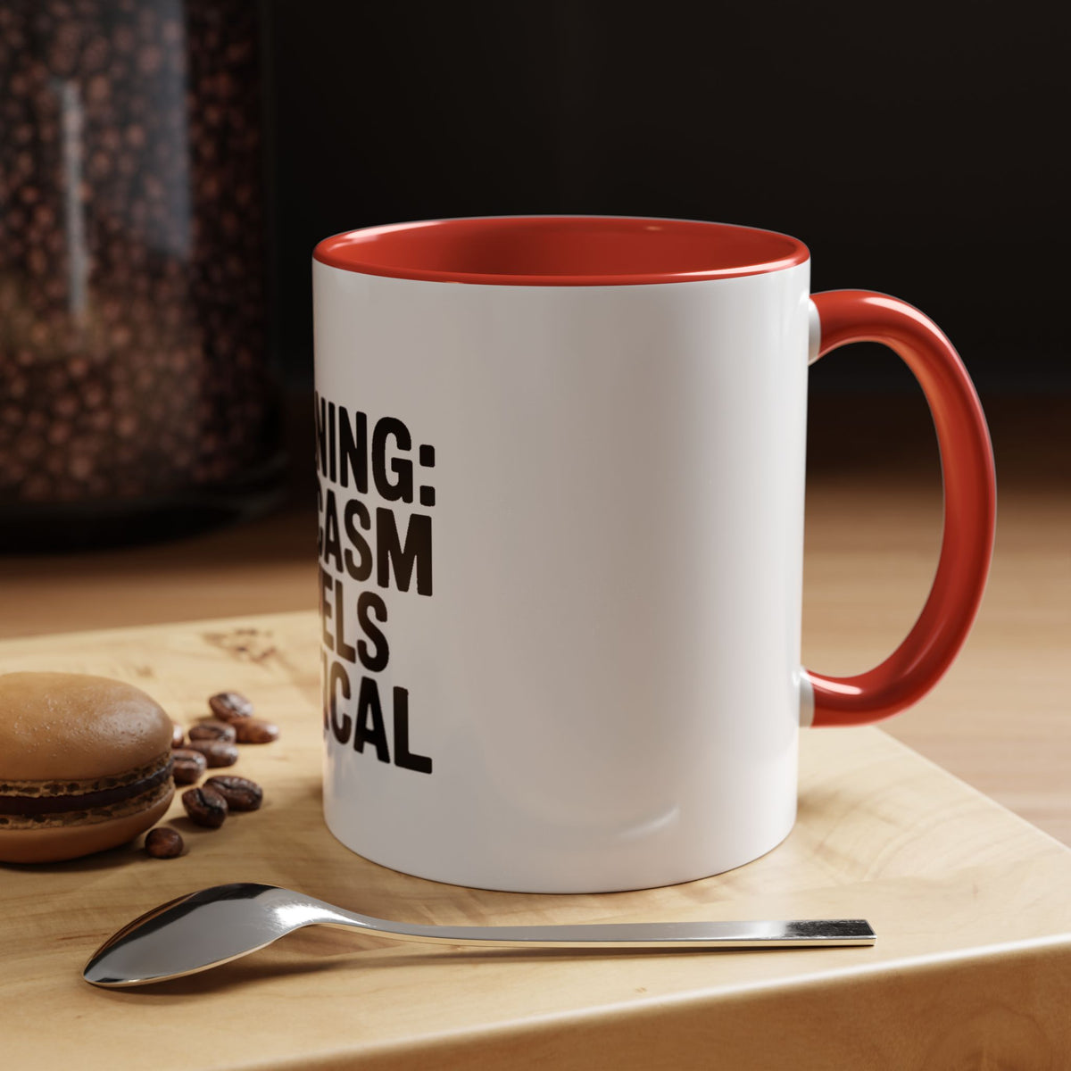 Warning Sarcasm Levels Critical Mug, Funny Sarcastic Coffee Mug, Sarcasm Quote Cup, Coworker Gift, Funny Office Mug