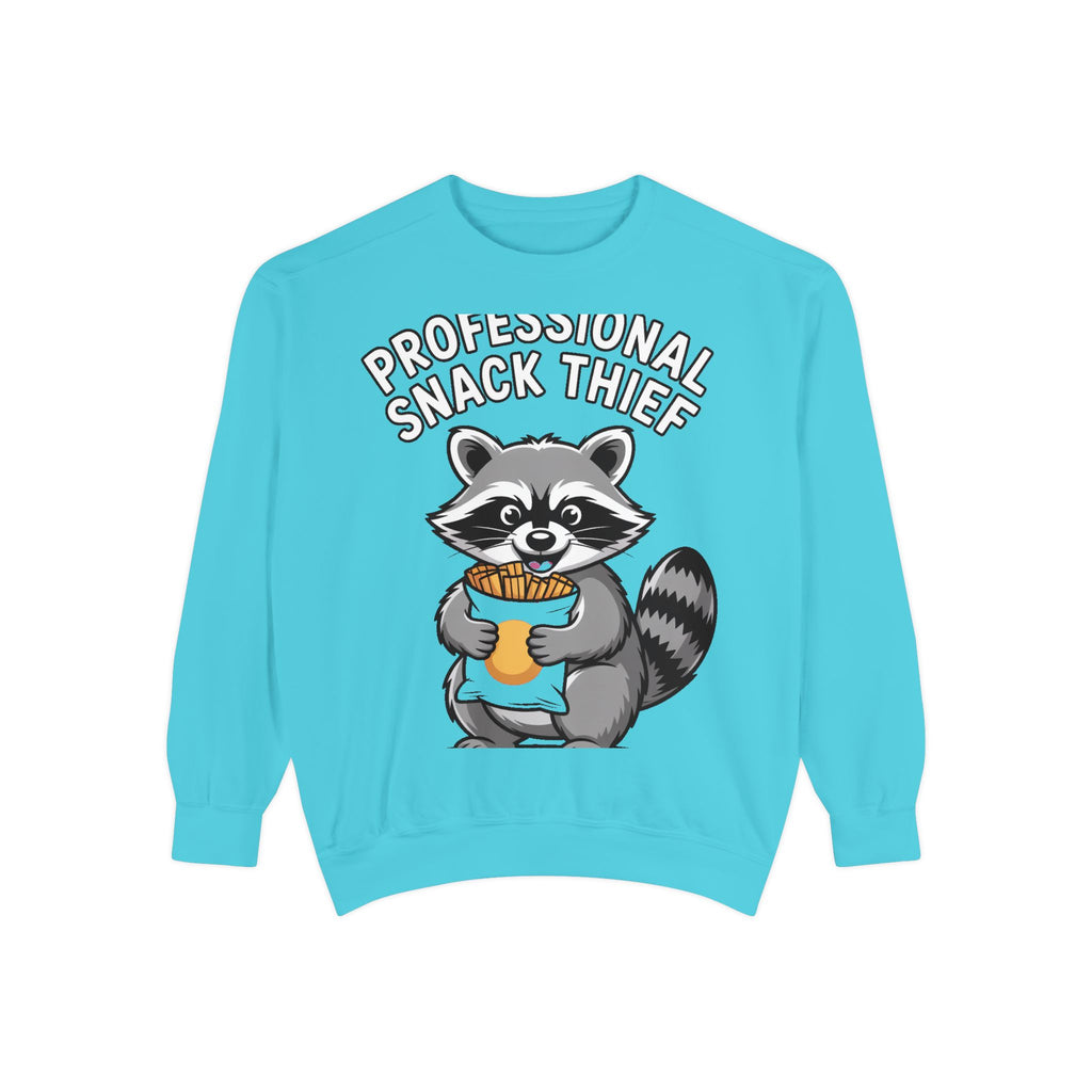 Professional Snack Thief Sweatshirt, Funny Raccoon Crewneck, Cute Raccoon Chip Bandit Sweatshirt, Snack Lover Gift