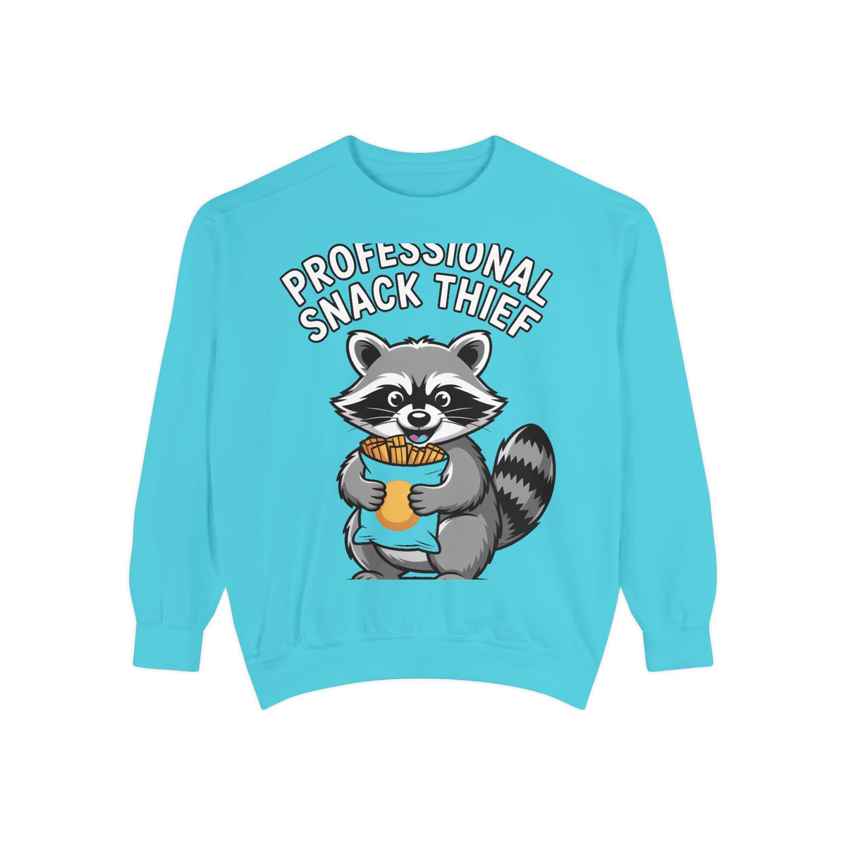 Professional Snack Thief Sweatshirt, Funny Raccoon Crewneck, Cute Raccoon Chip Bandit Sweatshirt, Snack Lover Gift