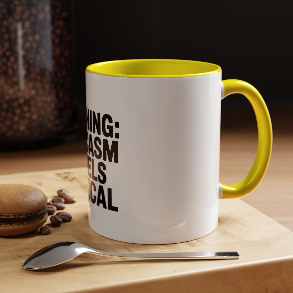 Warning Sarcasm Levels Critical Mug, Funny Sarcastic Coffee Mug, Sarcasm Quote Cup, Coworker Gift, Funny Office Mug