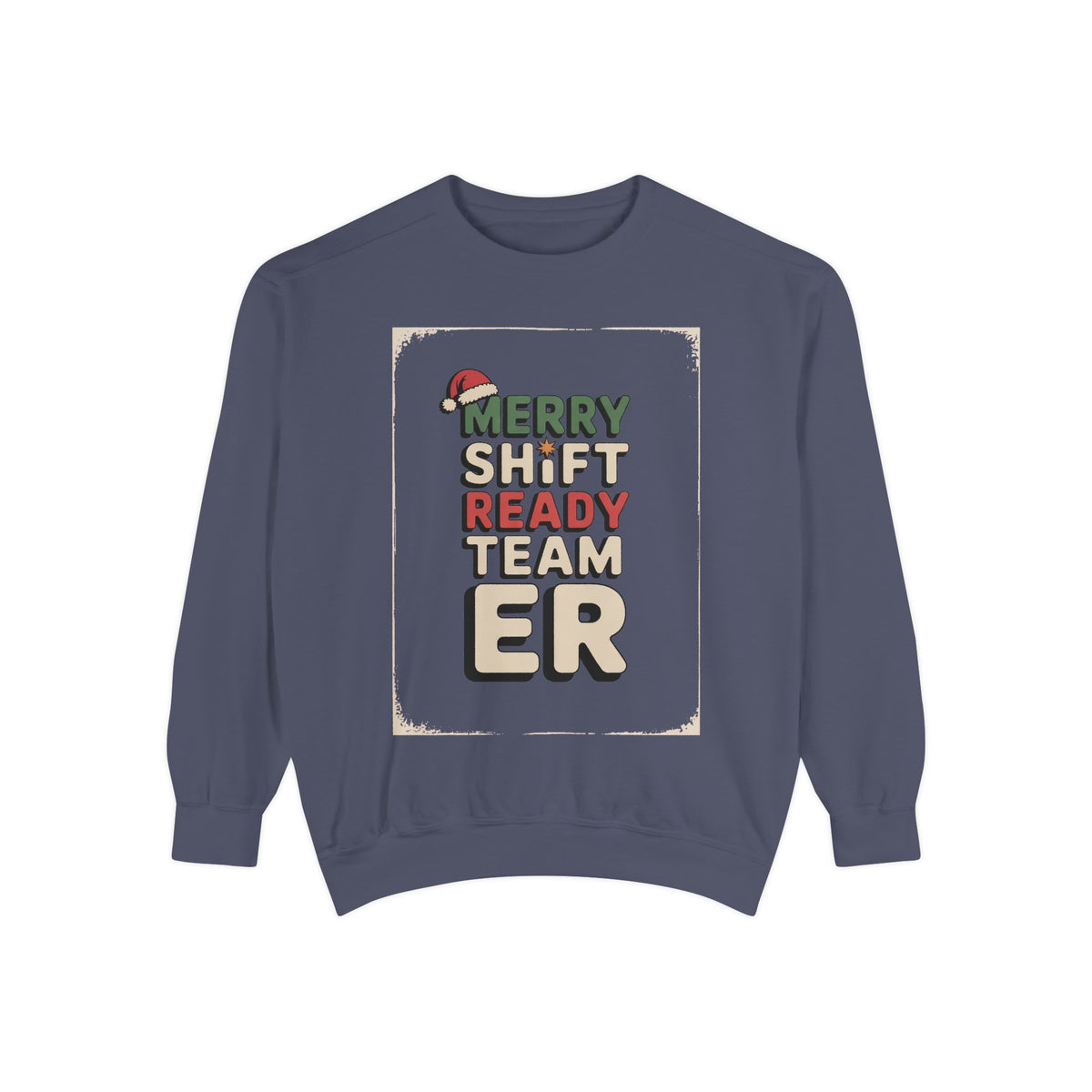 ER Nurse Sweatshirt, Merry Shift Ready Team, Christmas Gift For ER Nurse Crew, Emergency Room Nurse Crewneck, ER Team Holiday Shirt