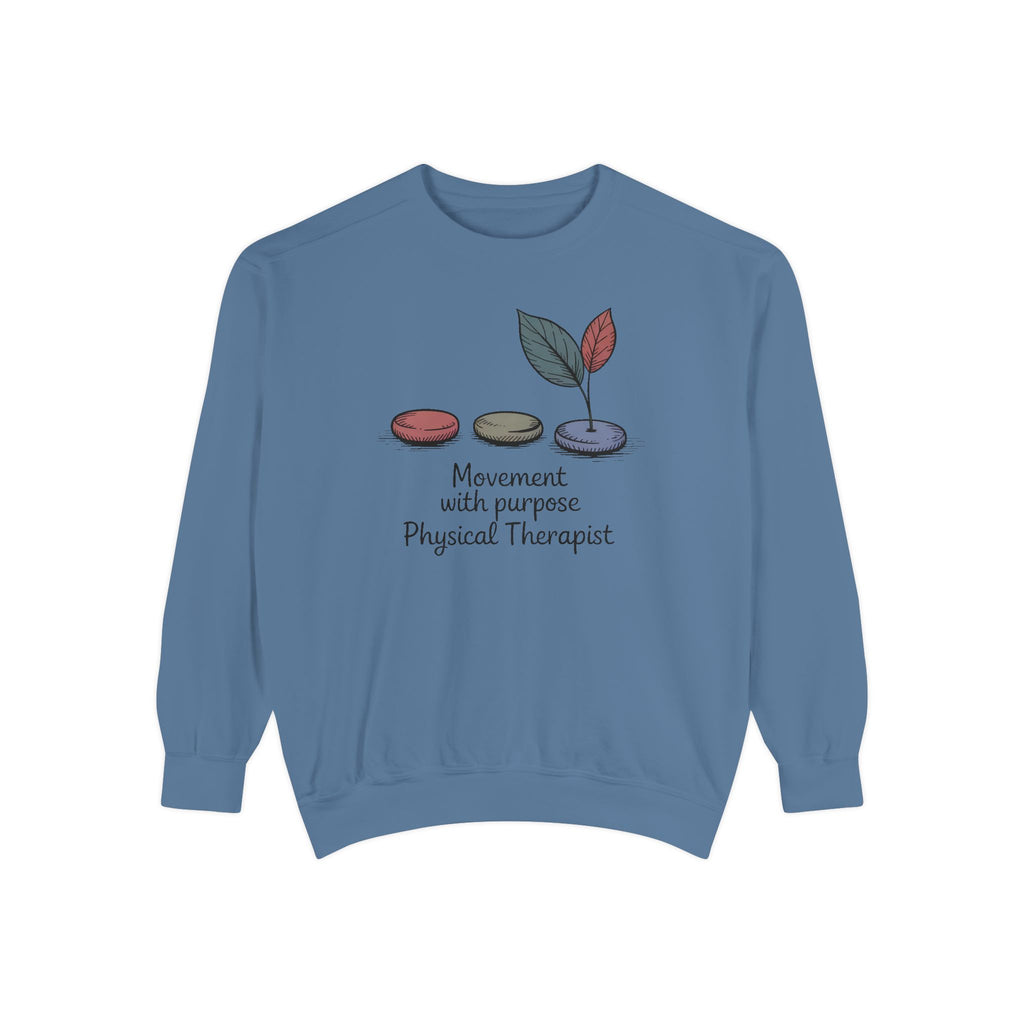 Physical Therapist Sweatshirt, Movement With Purpose Gift, PT Retirement Gift, Physical Therapy Grad Crewneck, PT Appreciation Gift